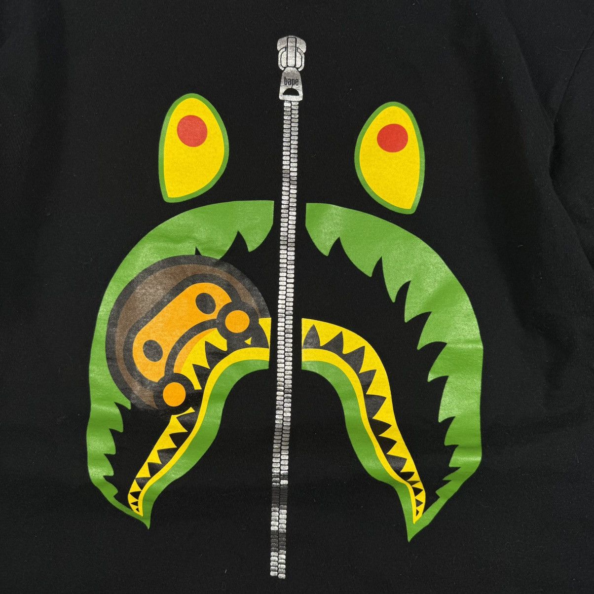 Bape Bape 2008 Baby Milo Shark ‘Black’ T-Shirt Size US M / EU 48-50 / 2 - 2 Thumbnail