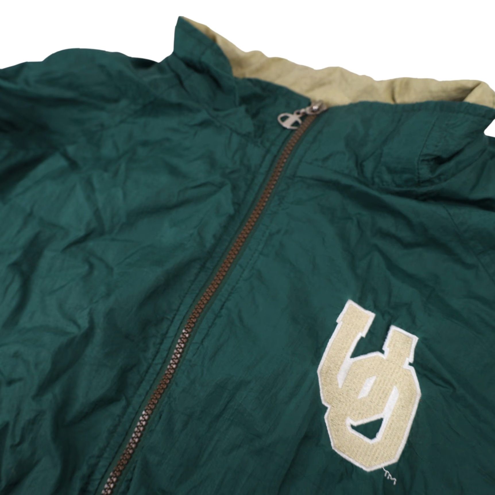 Champion VINTAGE Champion University of Oregon Ducks Windbreaker Jacket Mens Large Green 90s Big Logo Size US L / EU 52-54 / 3 - 6 Thumbnail