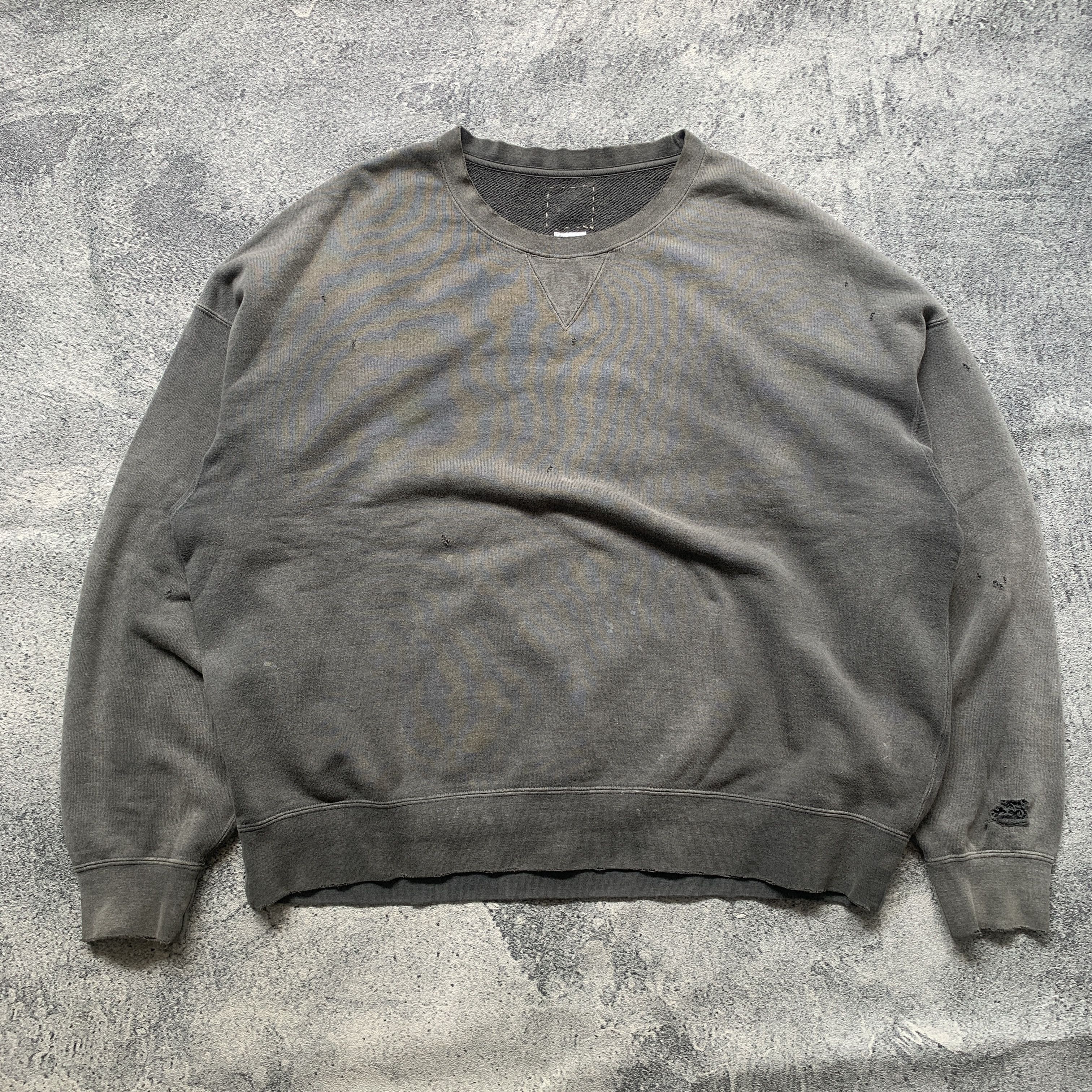 Visvim VISVIM 21SS AMPLUS CREW L/S CRASH Used Sweatshirt | Grailed