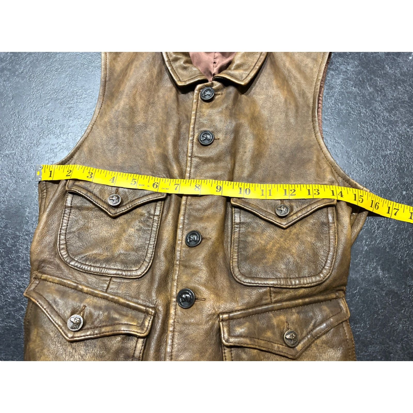 Ralph Lauren RALPH LAUREN Vintage Riding Hunting Vest Genuine Leather Women Size 2 Brown Size XS / US 0-2 / IT 36-38 - 6 Thumbnail