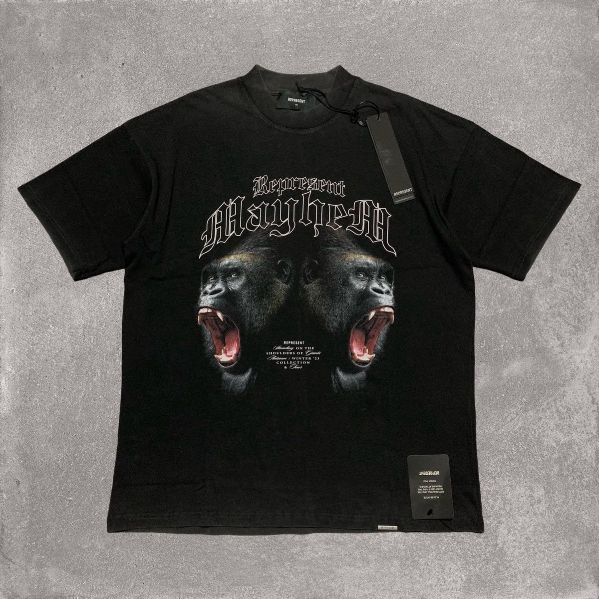 Represent Clo. Represent XS Mayhem Vintage Black Tee Gorilla Graphic Size US XS / EU 42 / 0 - 1 Thumbnail
