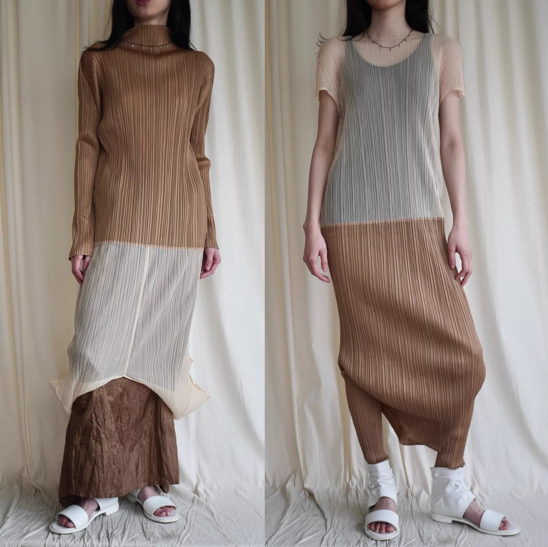 Issey Miyake Issey Miyake PP 2000s Double-Layer Jumpsuit Size 27" / US 4 / IT 40 - 1 Thumbnail