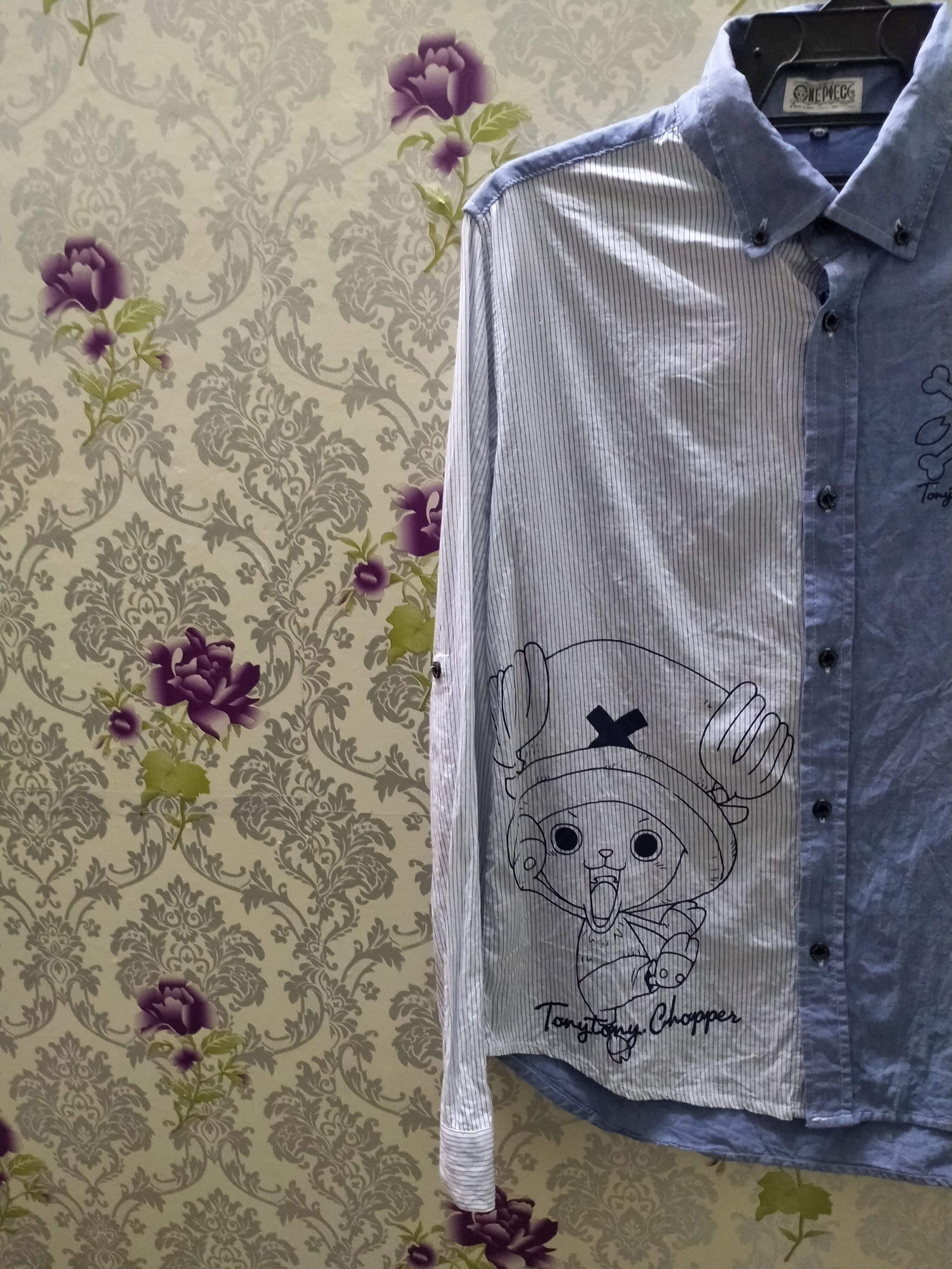 Japanese Brand × One Piece One piece shirt button up big logo Size US M / EU 48-50 / 2 - 2 Thumbnail