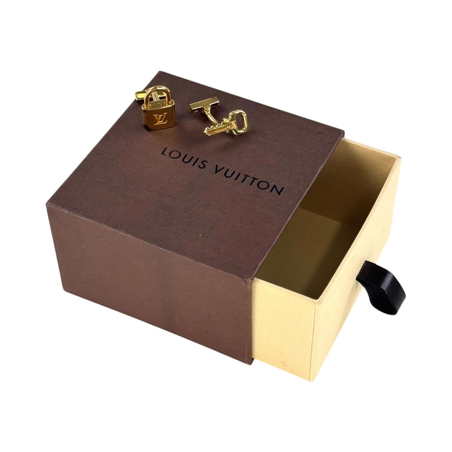 Louis Vuitton Louis Vuitton Gold-Plated Silver Lock and Key Cufflinks Size ONE SIZE - 2 Thumbnail