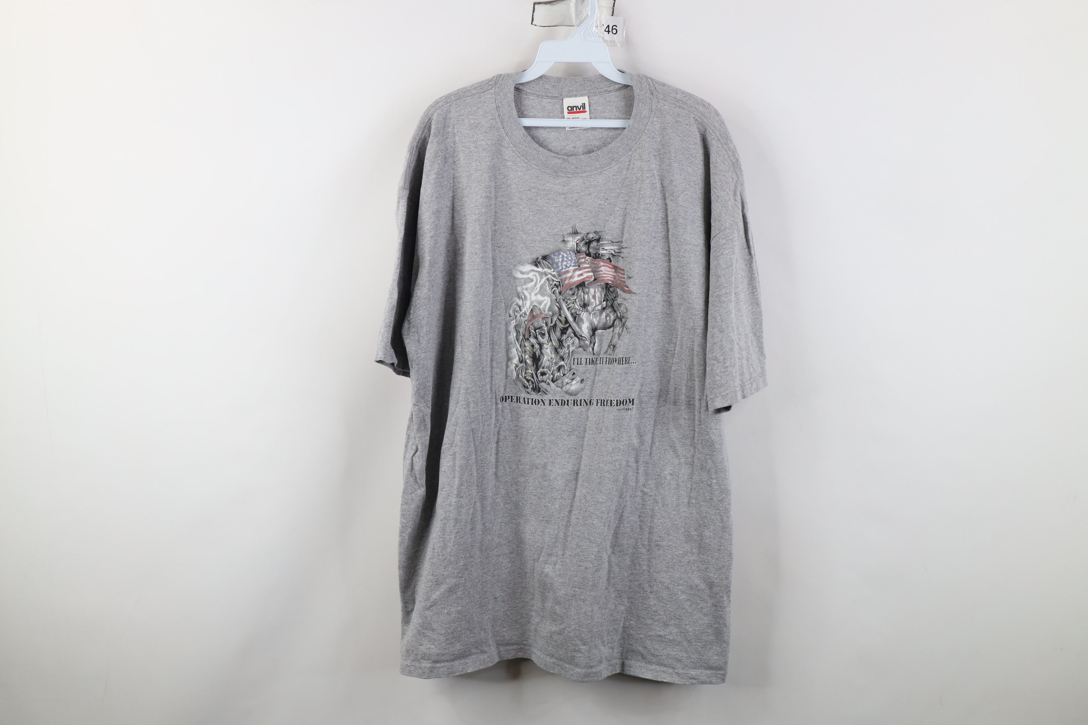 Vintage Vintage Y2K 2001 Operation Enduring September 11 T-Shirt Size US XL / EU 56 / 4 - 1 Thumbnail