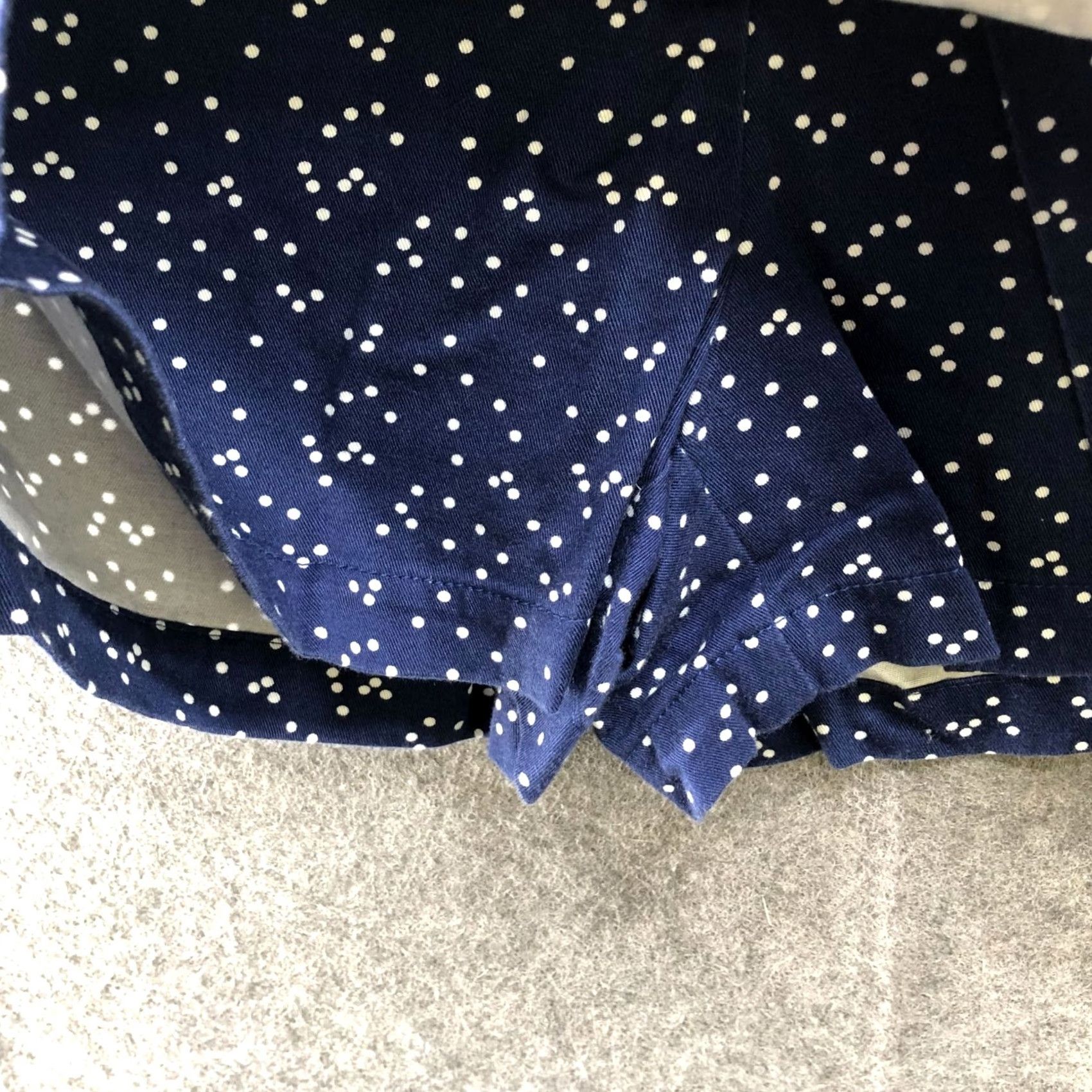 Vineyard Vines NWT Vineyard Vines Skort Womens 6 Blue Polka Dot Tie Waist Asymmetric Faux Wrap Size 28" / US 6 / IT 42 - 5 Thumbnail