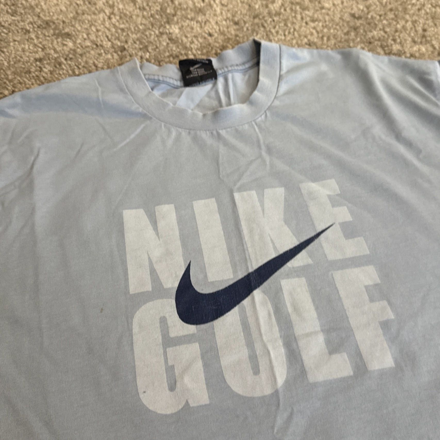 Nike VINTAGE Nike Golf T-Shirt Large Men Blue Swoosh Tiger Woods Size US L / EU 52-54 / 3 - 2 Thumbnail