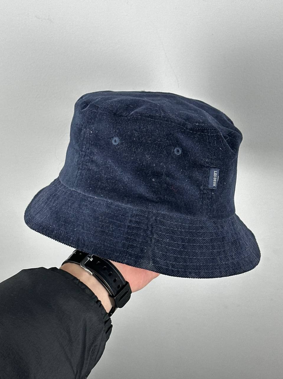 Les Deux Les Deux Navy Corduroy Bucket Hat Streetwear Size ONE SIZE - 1 Thumbnail
