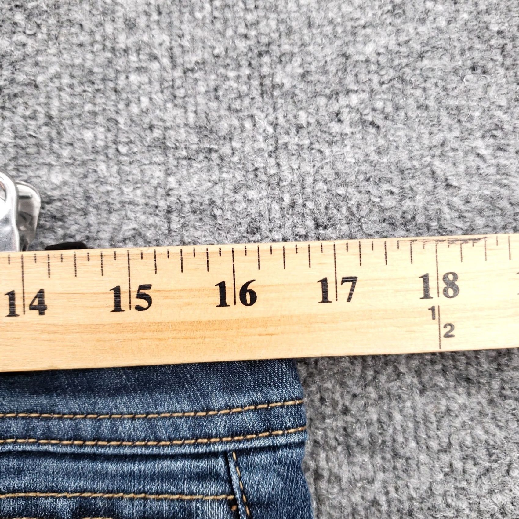 Vintage Democracy Ab Technology Skinny Jeans Womens Size 10 Blue Stretch Dark Wash Denim Size 32" / US 10 / IT 46 - 6 Thumbnail