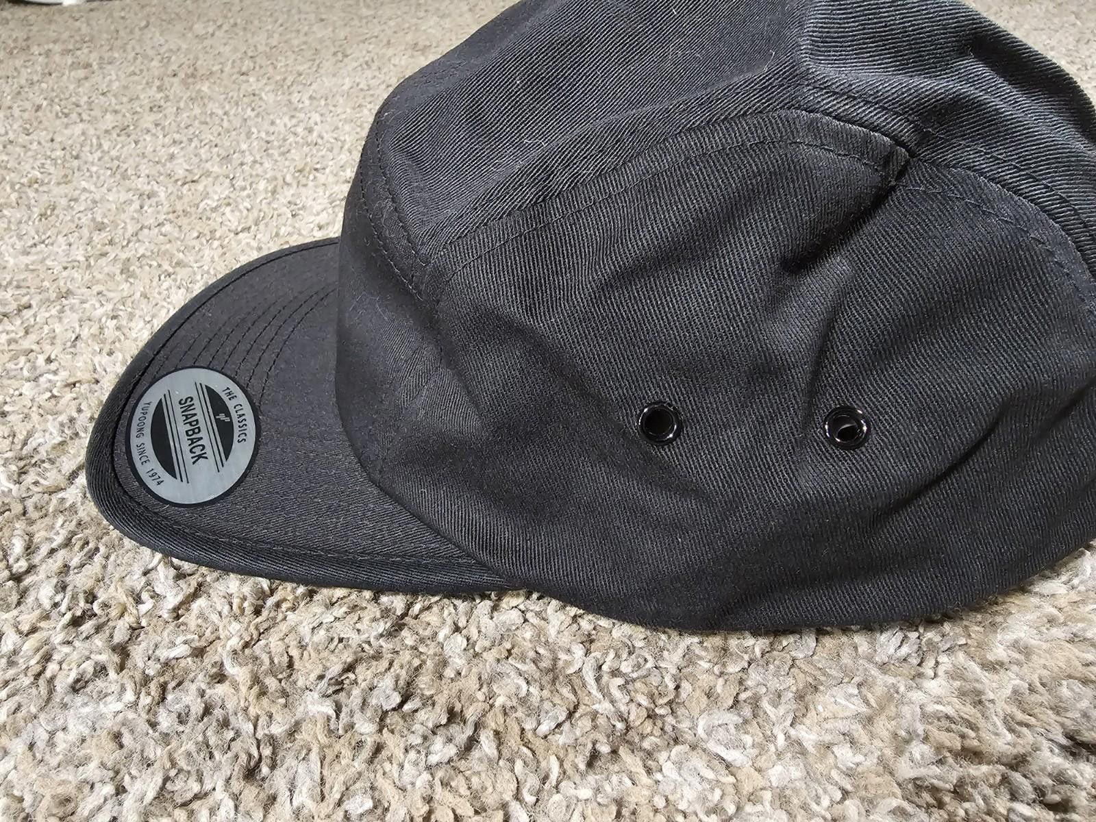 Yupong The Classics Yupoong Strapback Panel Hat Black Size ONE SIZE - 3 Thumbnail