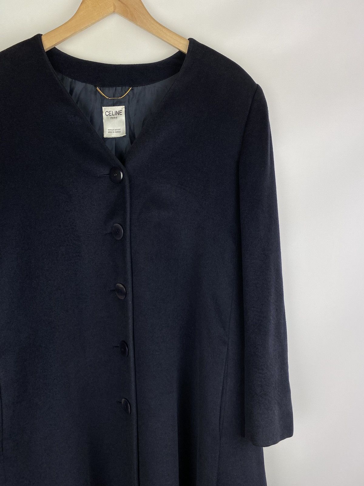 Celine Celine vintage ladies wool coat jacket size ~ 44 Size M / US 6-8 / IT 42-44 - 3 Thumbnail
