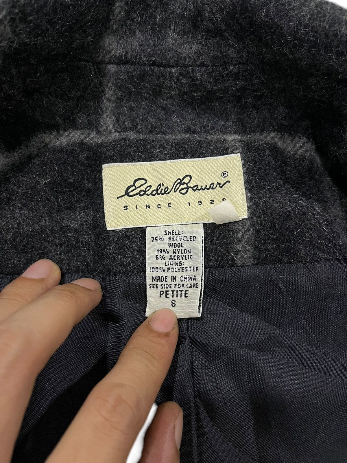 Eddie Bauer × Vintage VINTAGE EDDIE BAUER CHECKERED WOOL JACKET Size S / US 4 / IT 40 - 5 Thumbnail