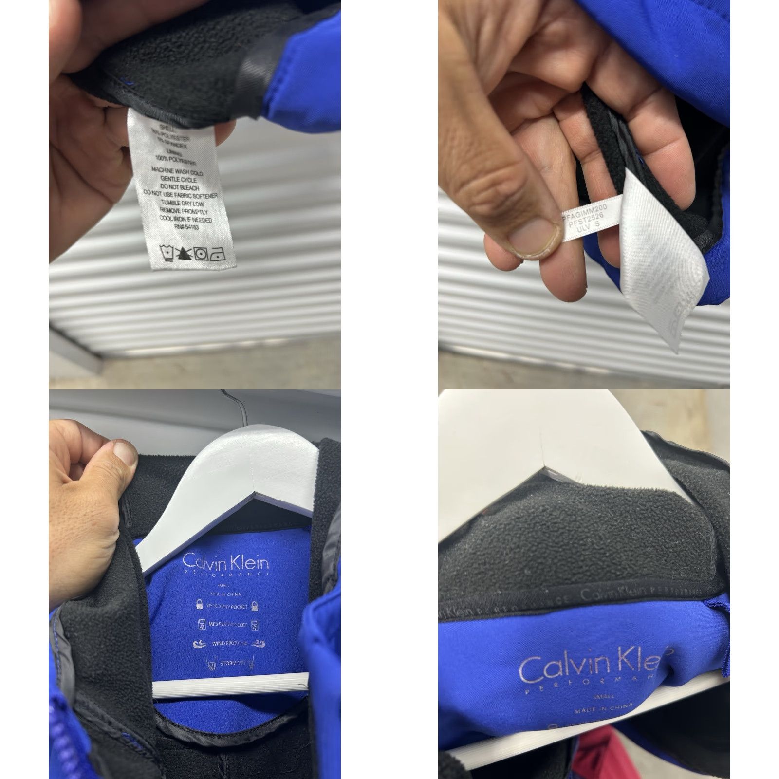 Calvin Klein Calvin Klein Performance Jacket 1/4 Zip Unisex Adults Long Rain Coat S Royal Blue Quick Dry Pockets Polyester Fleece Athletic Size US S / EU 44-46 / 1 - 9 Thumbnail