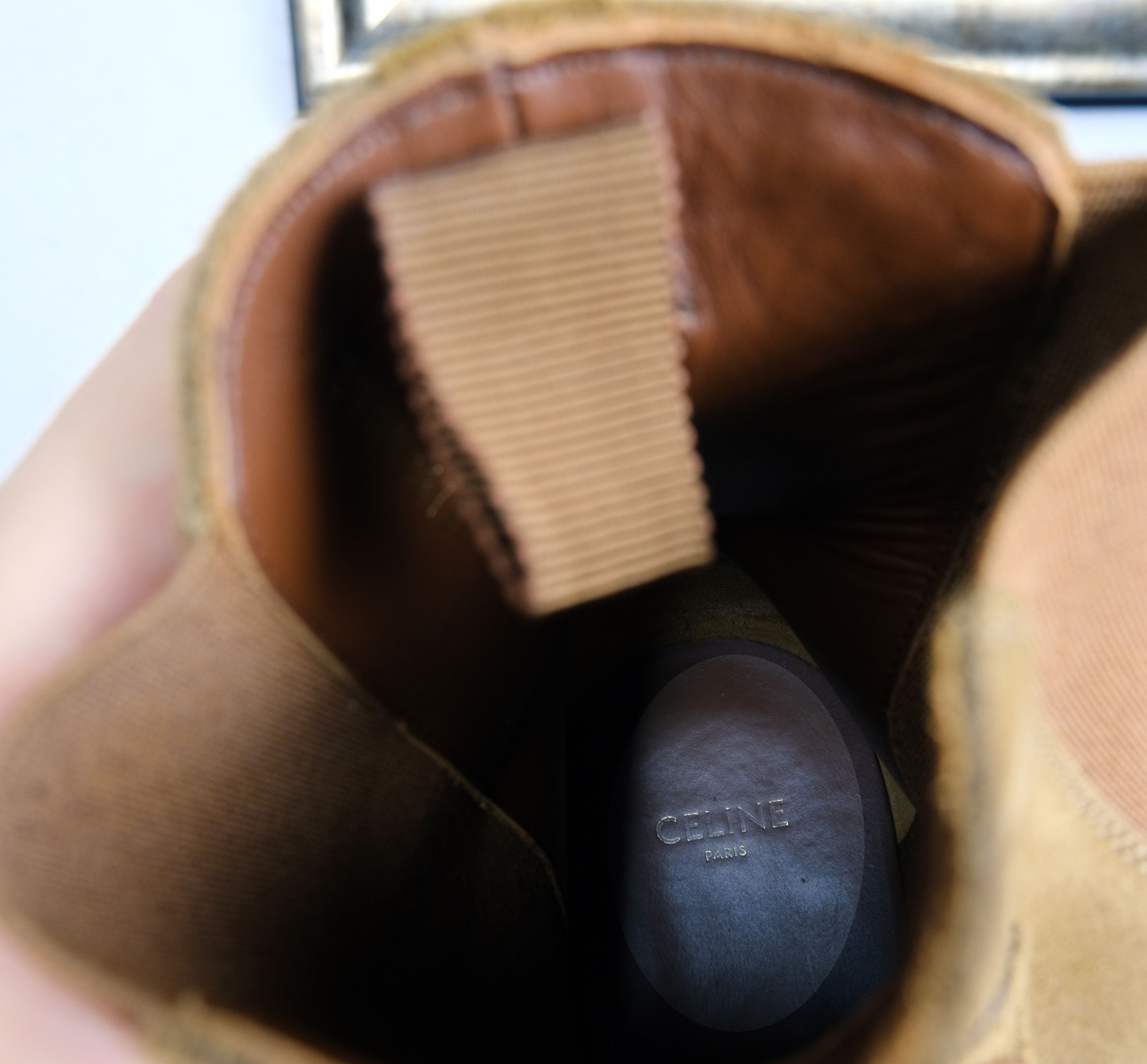 Celine Celine, brown suede cowboy boots, size 39 EU, RRP 950 e Size US 9 / IT 39 - 4 Thumbnail