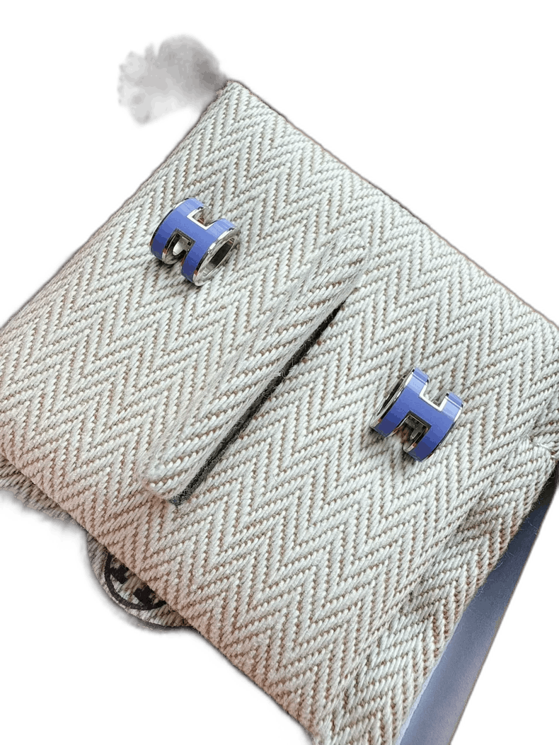 Hermes Hermes Mini Pop Earrings in Purple Color Size ONE SIZE - 1 Thumbnail