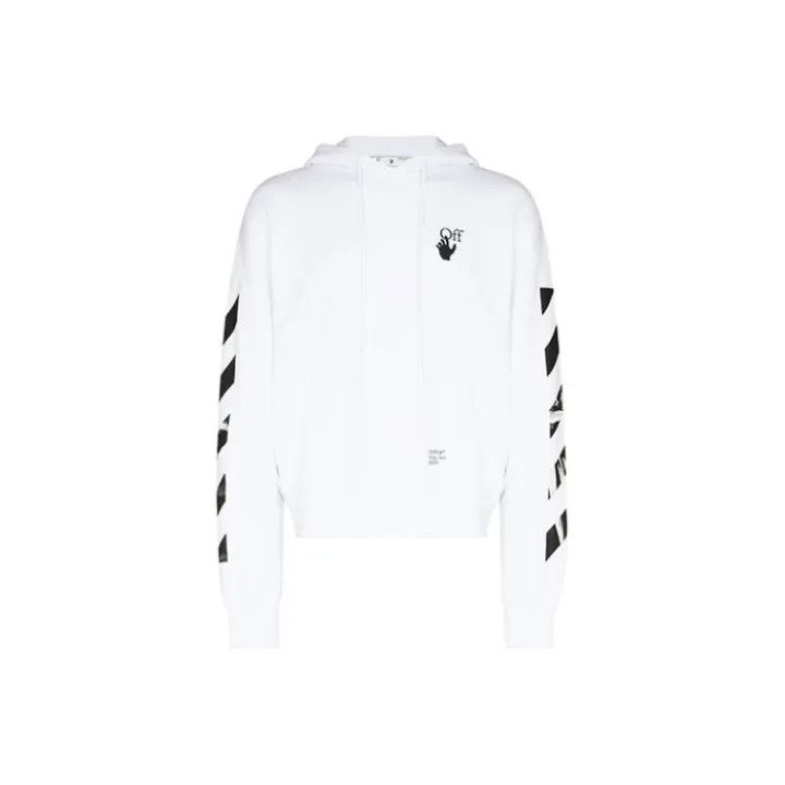 Off-White Off-White White Hooded Long Sleeve Sweatshirt 0079 Size US XS / EU 42 / 0 - 1 Thumbnail