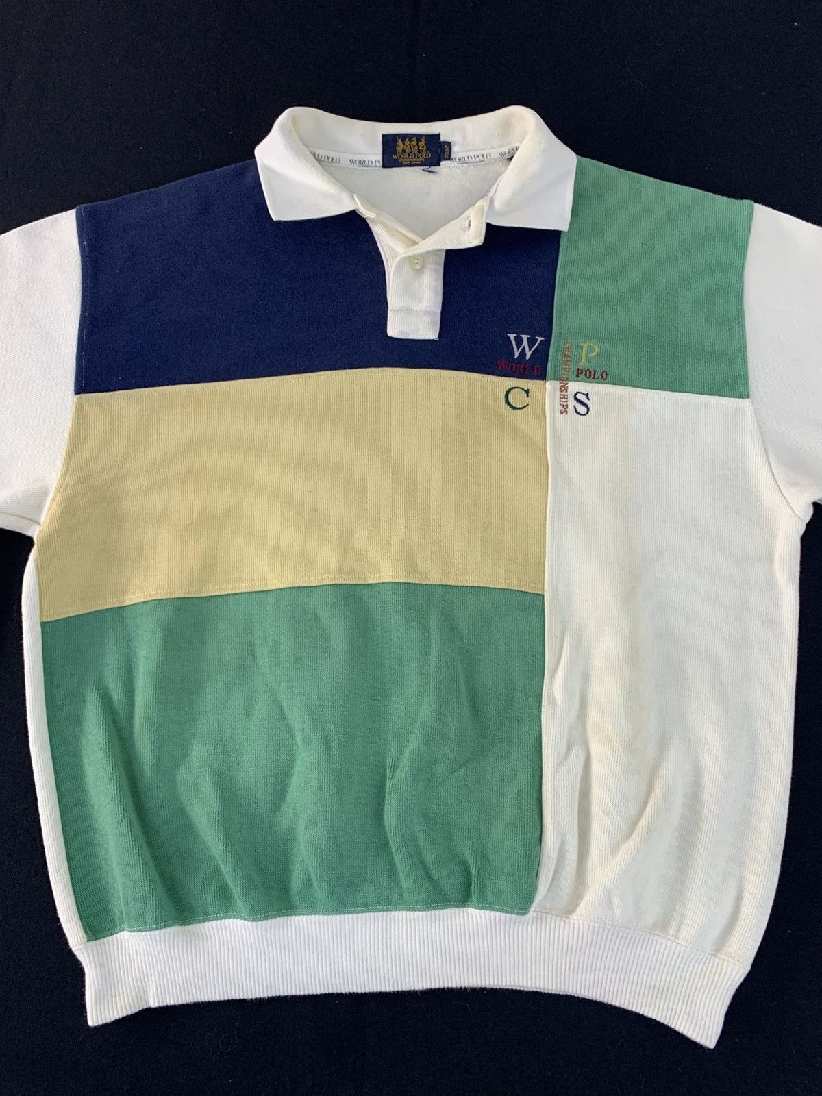 Japanese Brand World Polo Championship GB Crewneck Pullover Embroidery Logo Size US L / EU 52-54 / 3 - 3 Thumbnail