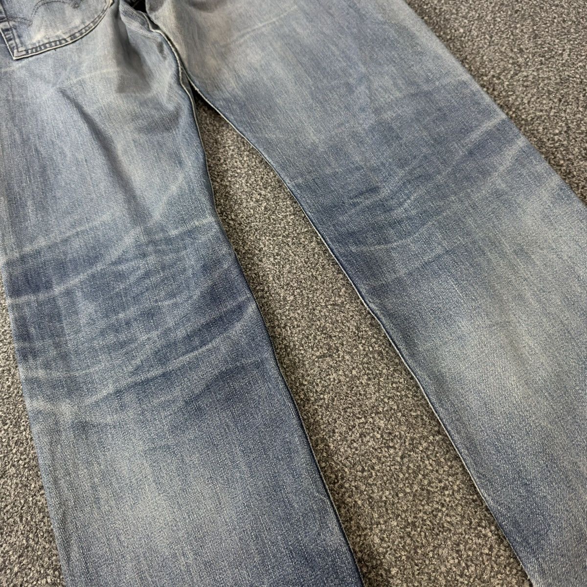 Edwin Vintage 90s Distressed Heavy Faded Wash Japanese Denim Jeans Size US 29 - 12 Thumbnail