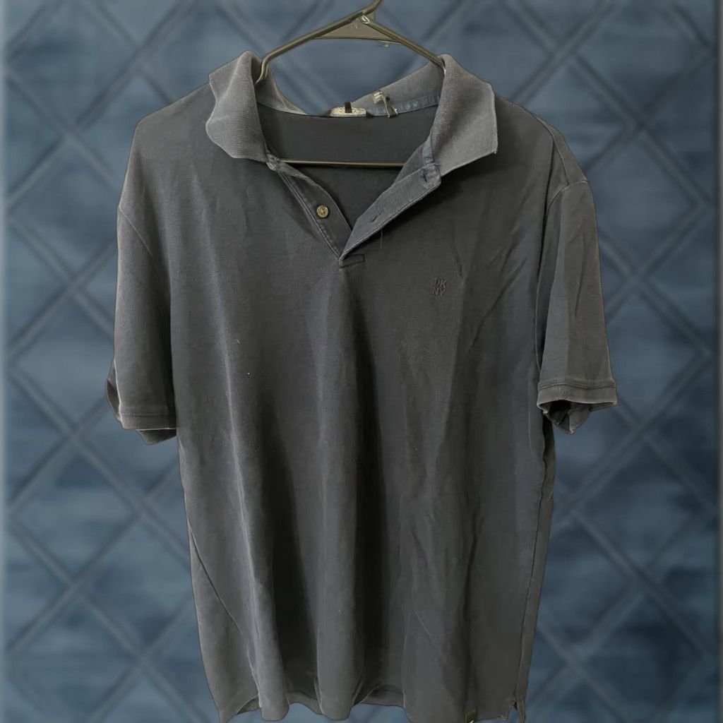 DKNY DKNY Men's Classic Short Sleeve Collared Lifestyle Polo Shirt Navy Blue Large Size US L / EU 52-54 / 3 - 1 Thumbnail