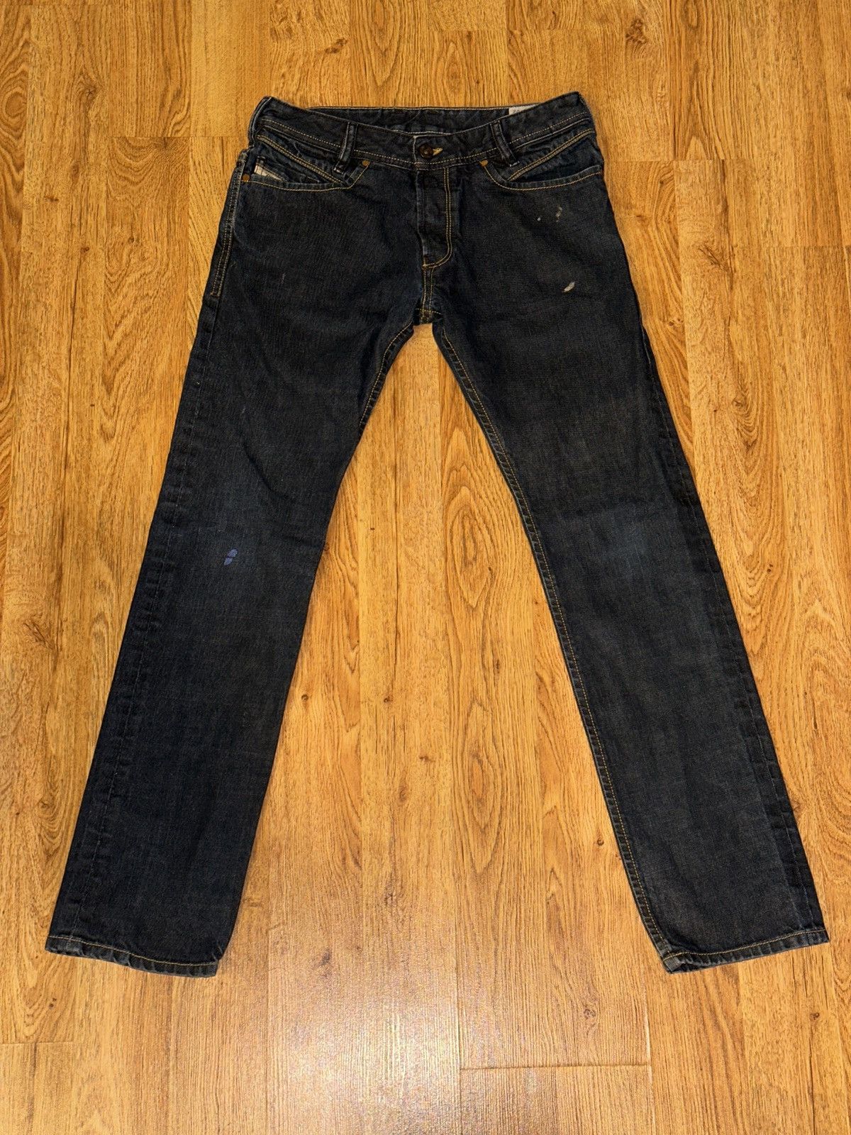 Diesel Diesel IAKOP Navy Blue Wash 0088Z Slim Taper Jeans 31x31 Size US 31 - 11 Thumbnail