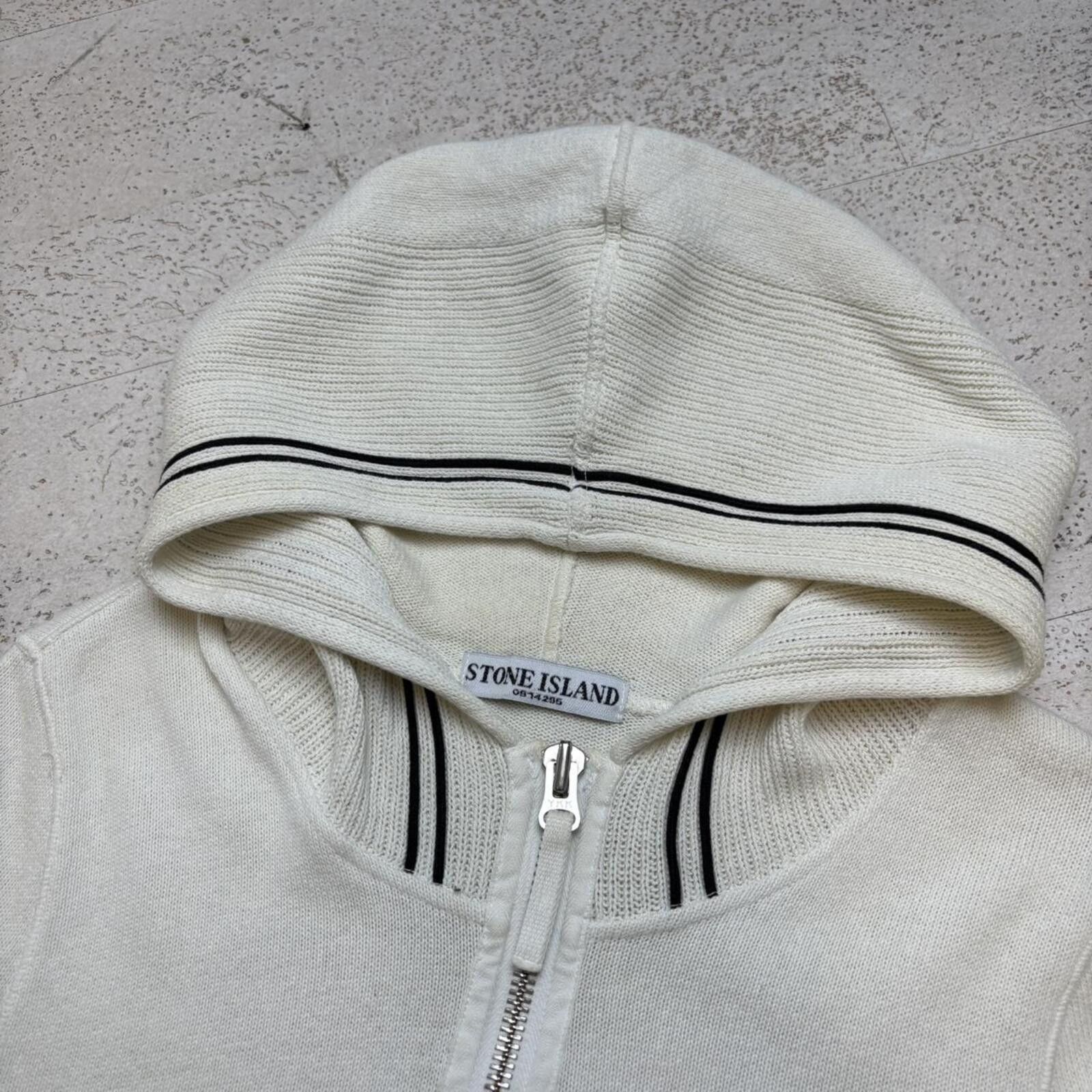 Stone Island 00’s Stone Island Knit Hoodie (L) Size US L / EU 52-54 / 3 - 3 Thumbnail