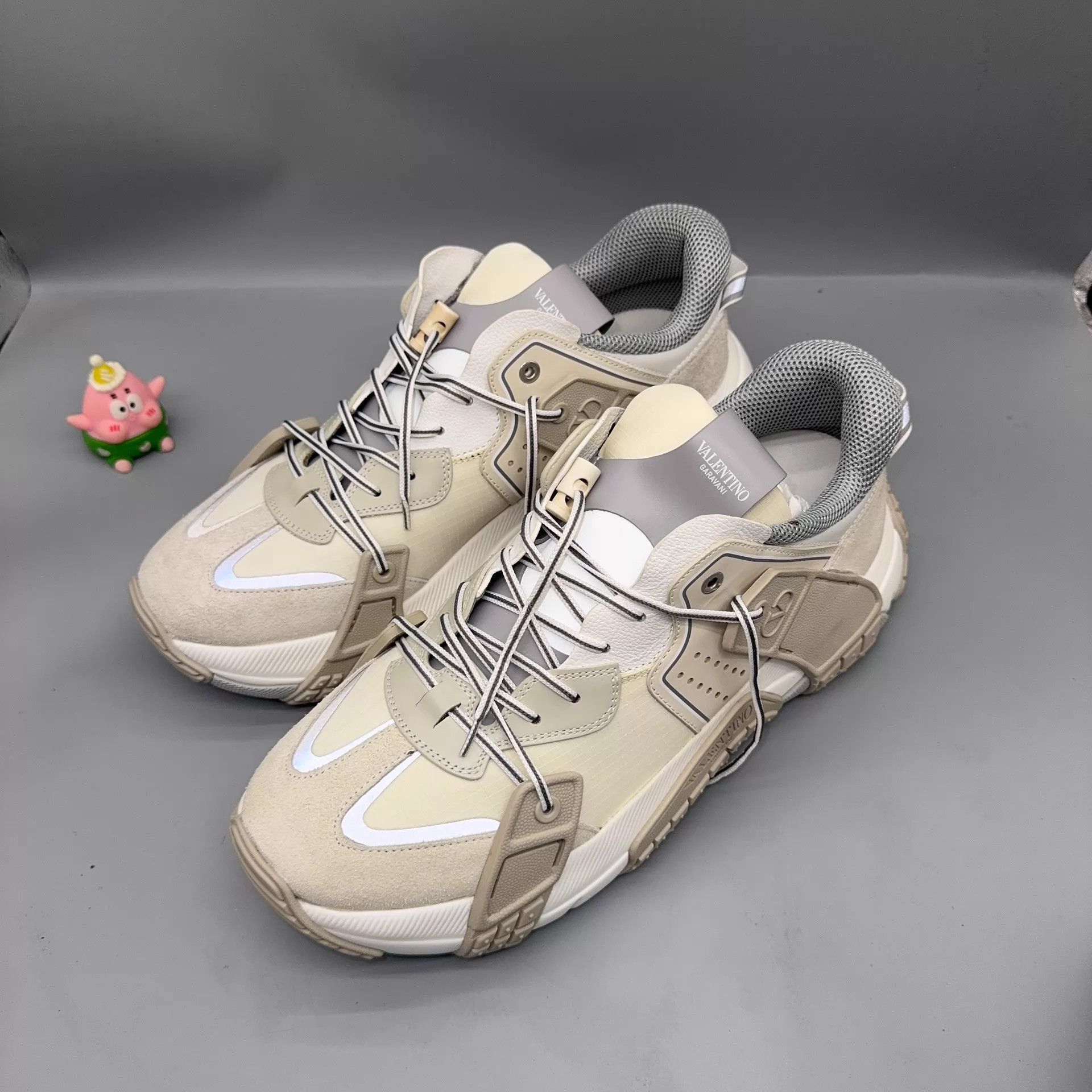 Valentino Valentino VLTN Gray Shoes Size 42.5 Size US 9.5 / EU 42-43 - 1 Thumbnail