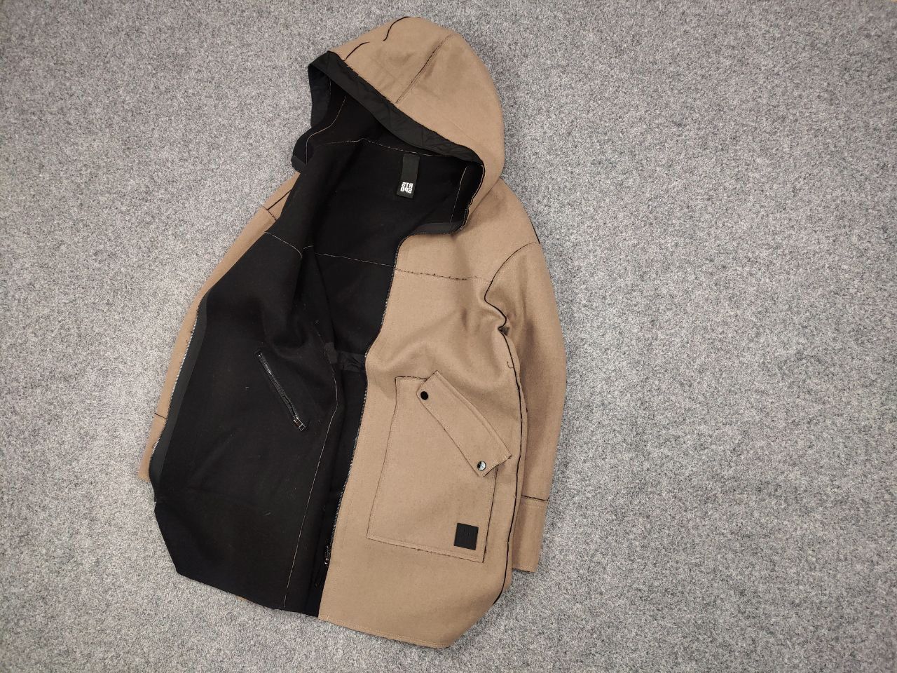 Other Marc Cain Design Reversible Coat Hooded Classic Jacket Size XL / US 12-14 / IT 48-50 - 6 Thumbnail