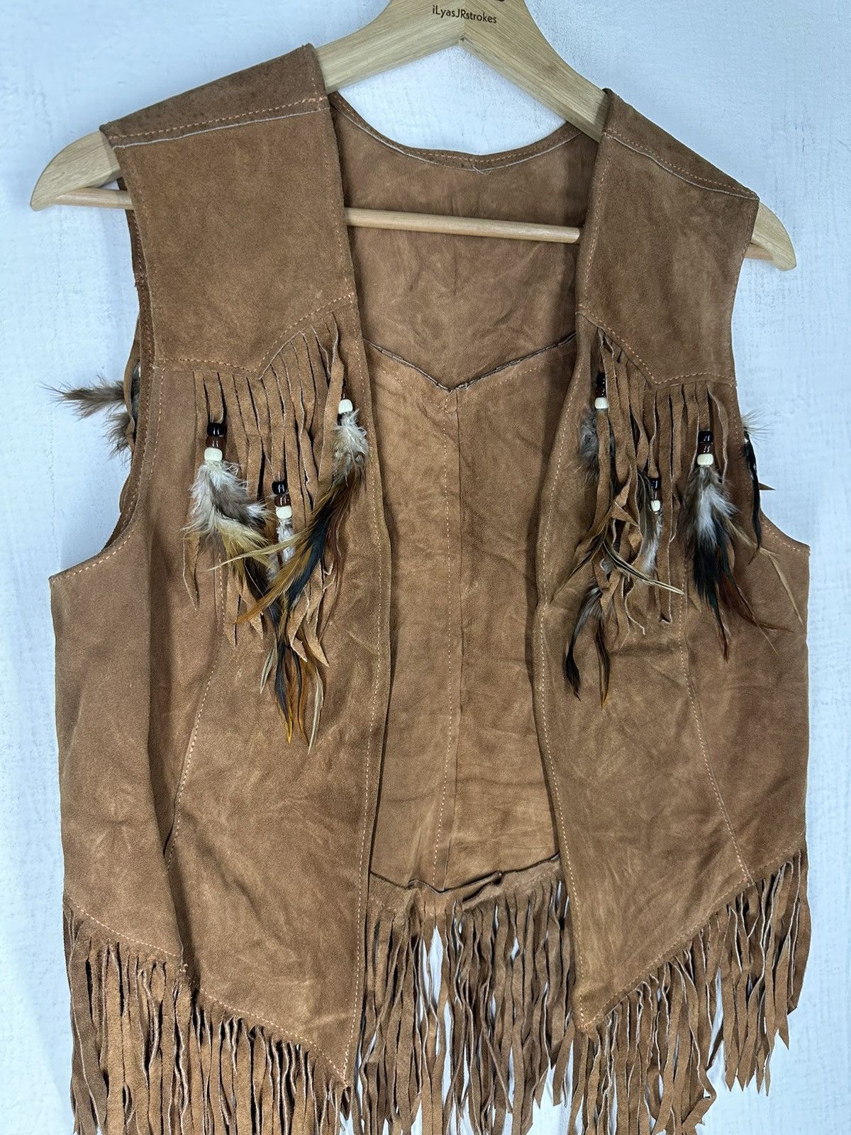 Japanese Brand Vintage Autumn Winter Faux Suede Ethnic Sleeveless Vest Size US S / EU 44-46 / 1 - 2 Thumbnail