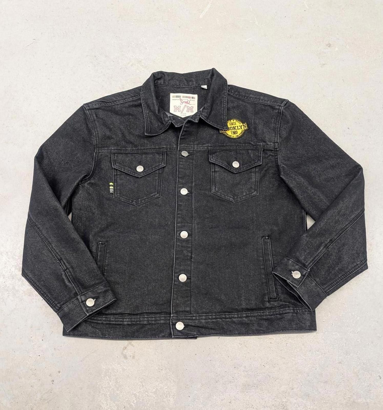 Other Y2K Triple Five Soul Brooklyn New York Black Denim Jacket Size US M / EU 48-50 / 2 - 3 Thumbnail