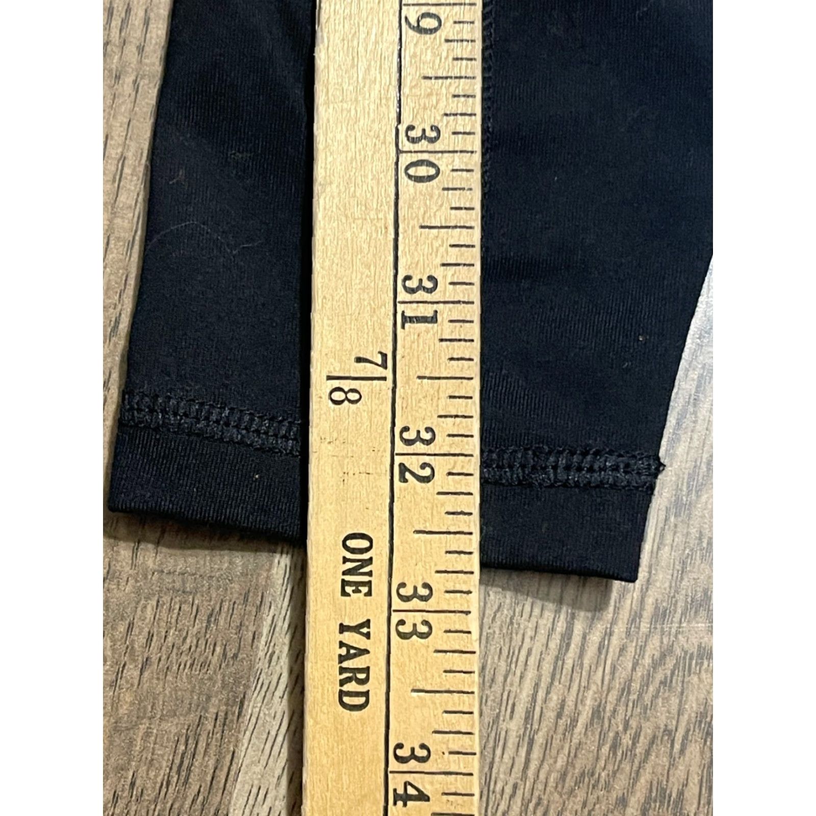 Vintage Hypertek Pants Women's XS Black Pull On Leggings Size 26" / US 2 / IT 38 - 5 Thumbnail