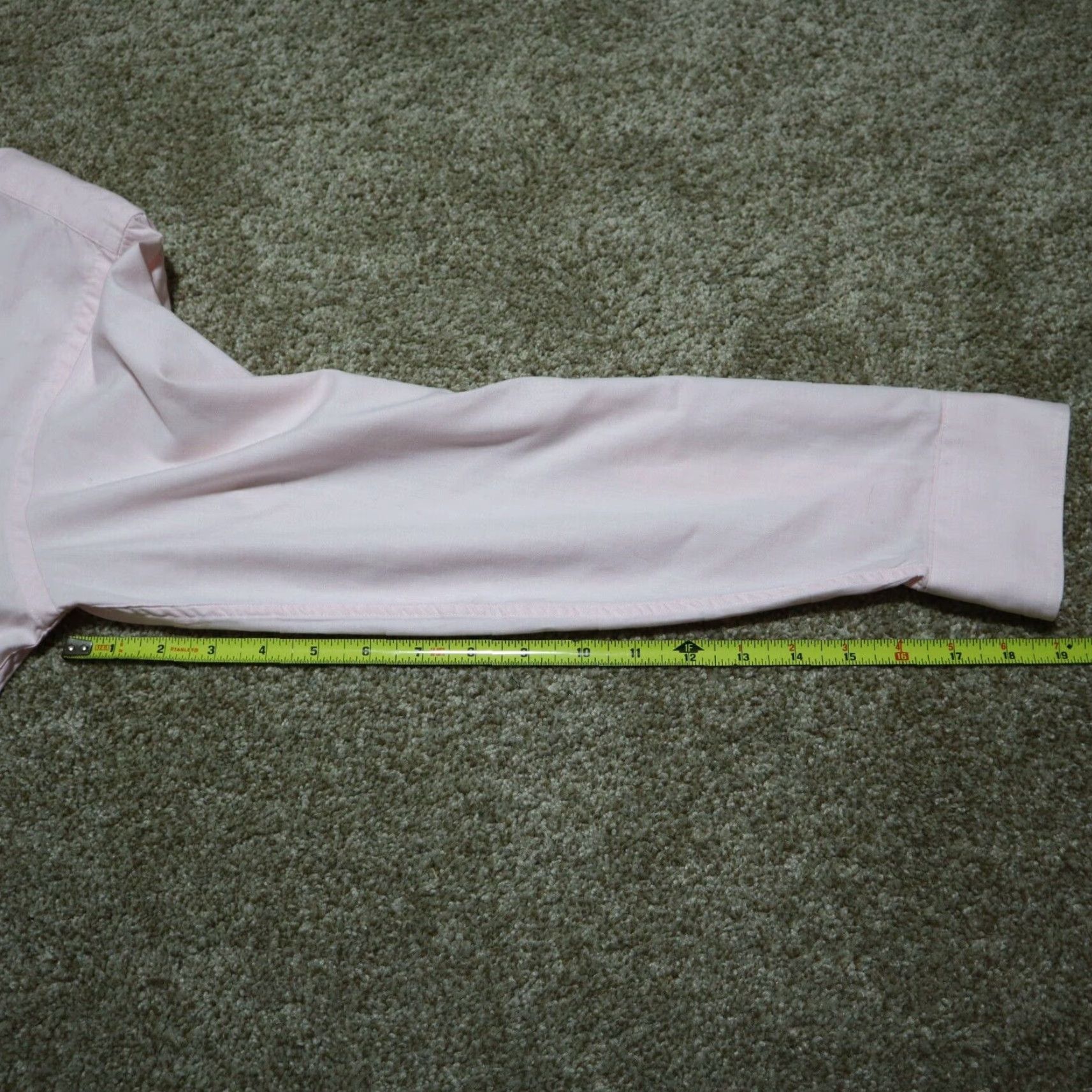 Stafford Stafford Shirt Button-Up Long Sleeve Adult Men's Size 16 Pink 16-32 Button-down Cotton Polyester Vintage No Size US L / EU 52-54 / 3 - 7 Thumbnail