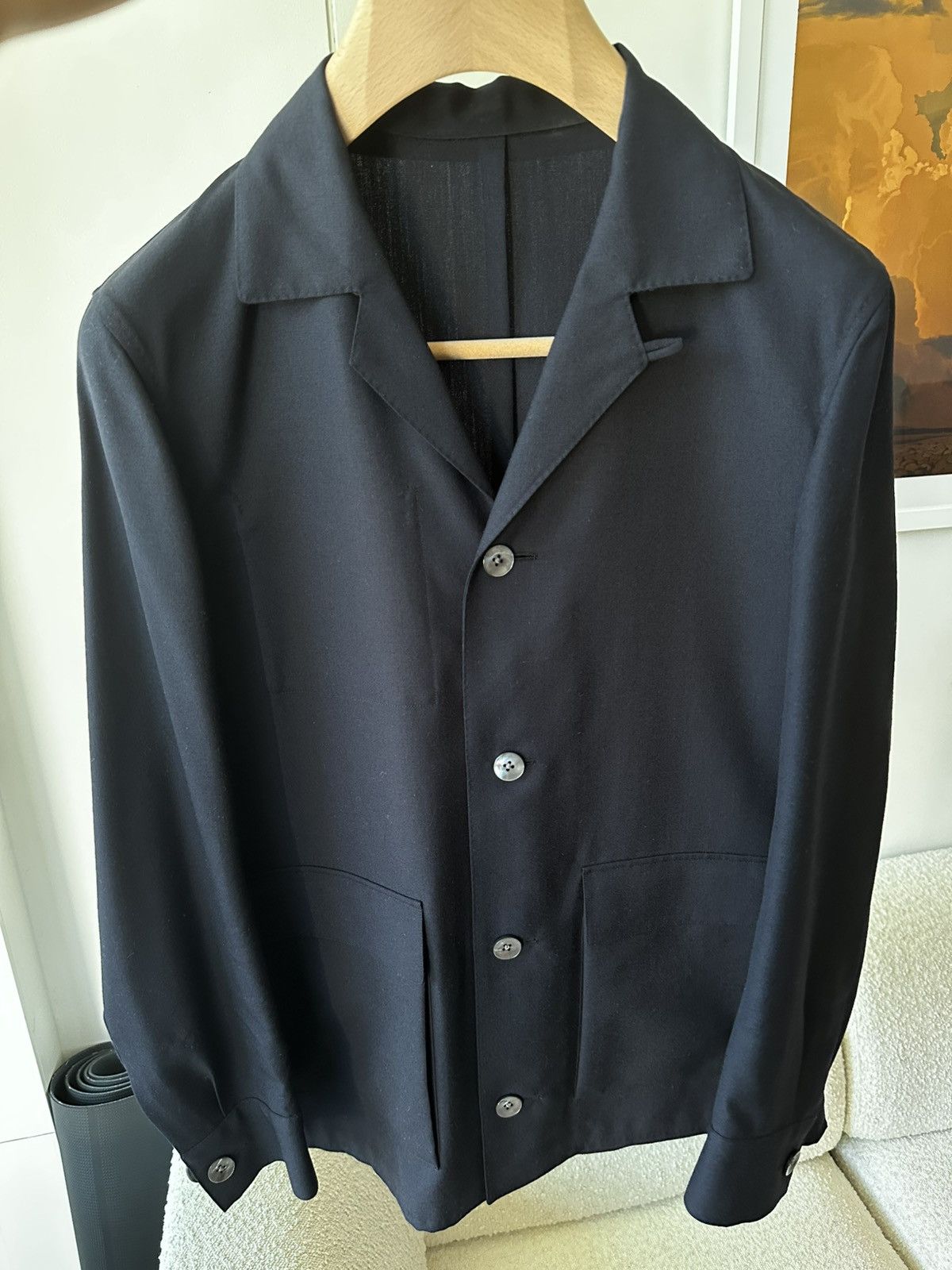 P. Johnson P. Johnson Dark Navy Chore Coat / Overshirt - Large Size US L / EU 52-54 / 3 - 1 Thumbnail