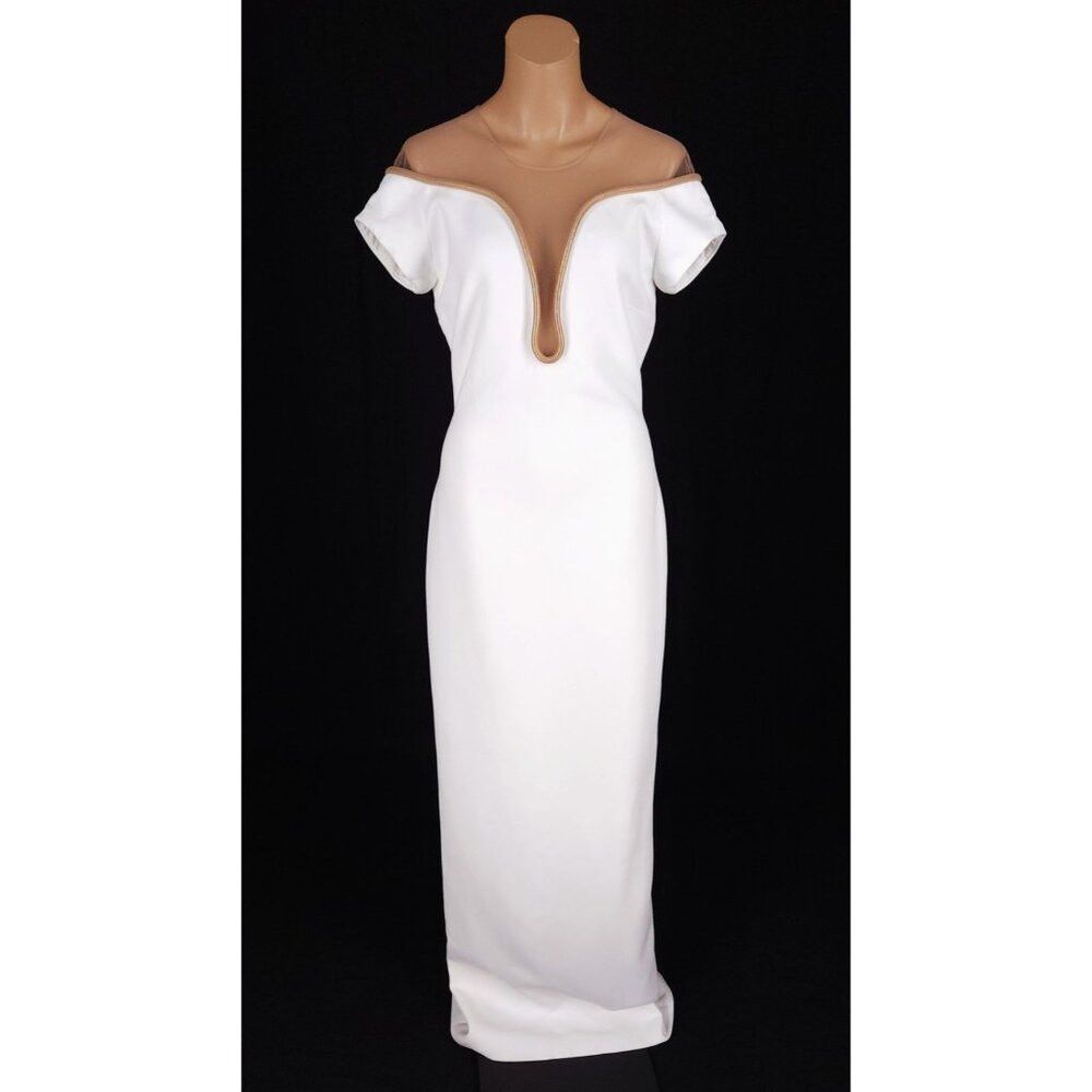Stella McCartney Stella McCartney Lara Stretch-Cady Gown Size 42 US 6 S White Size M / US 6-8 / IT 42-44 - 2 Thumbnail