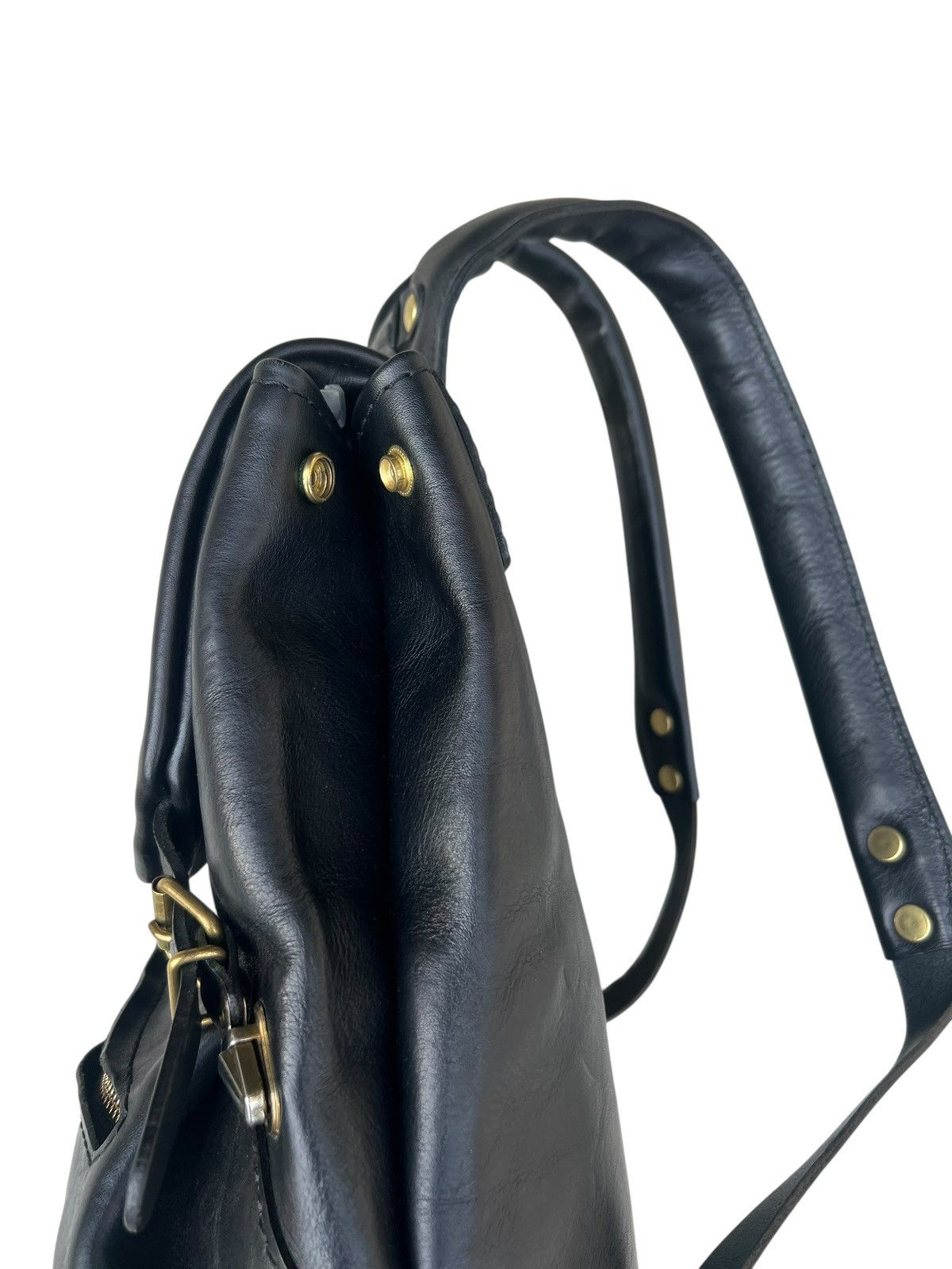 Leather Horsehide Leather Backpack By HERZ Japan Size ONE SIZE - 14 Thumbnail