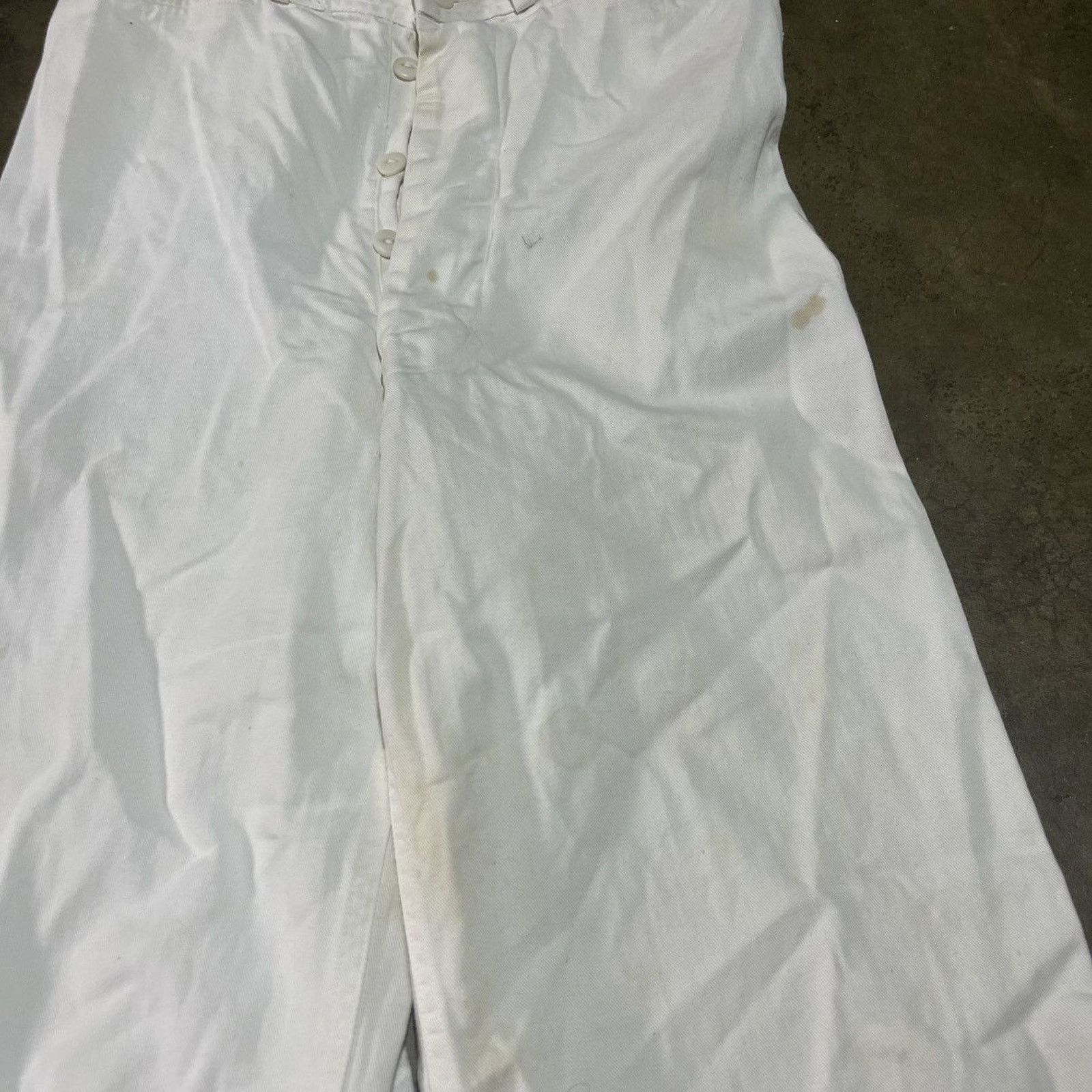 Vintage Vintage WW2 White US Navy Flared Bell Bottom Pants 28x28 Size US 28 / EU 44 - 3 Thumbnail