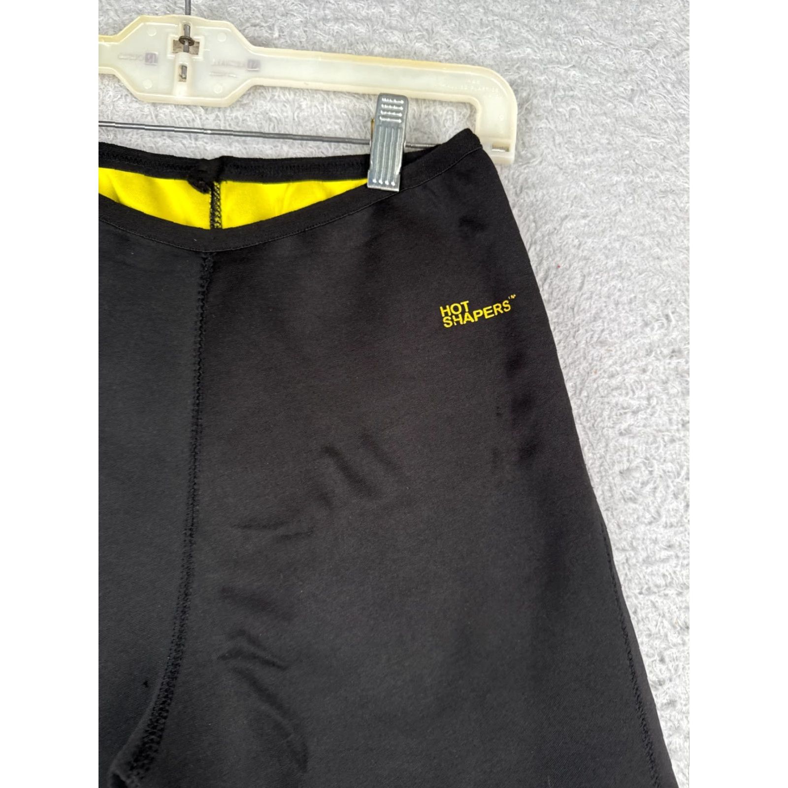 Vintage Hot Shapers Pants Womens XL Black Neotex Capri Design To Sweat More Size 40" / US 18 - 5 Thumbnail