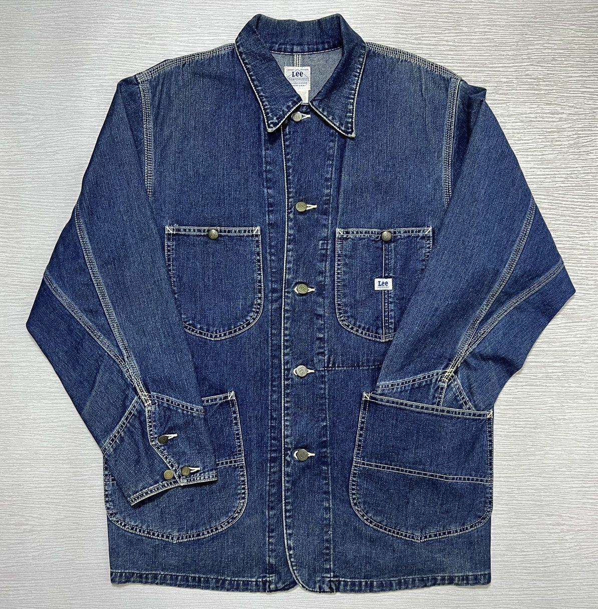 Lee Vintage Lee 0412 Repro Sanforized Chore Scovill Denim Jacket Size US M / EU 48-50 / 2 - 2 Thumbnail