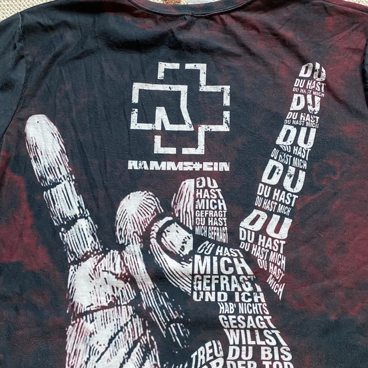 Band Tees RAMMSTEIN Y2K SKULL DU HAST T SHIRT Size US XL / EU 56 / 4 - 4 Thumbnail
