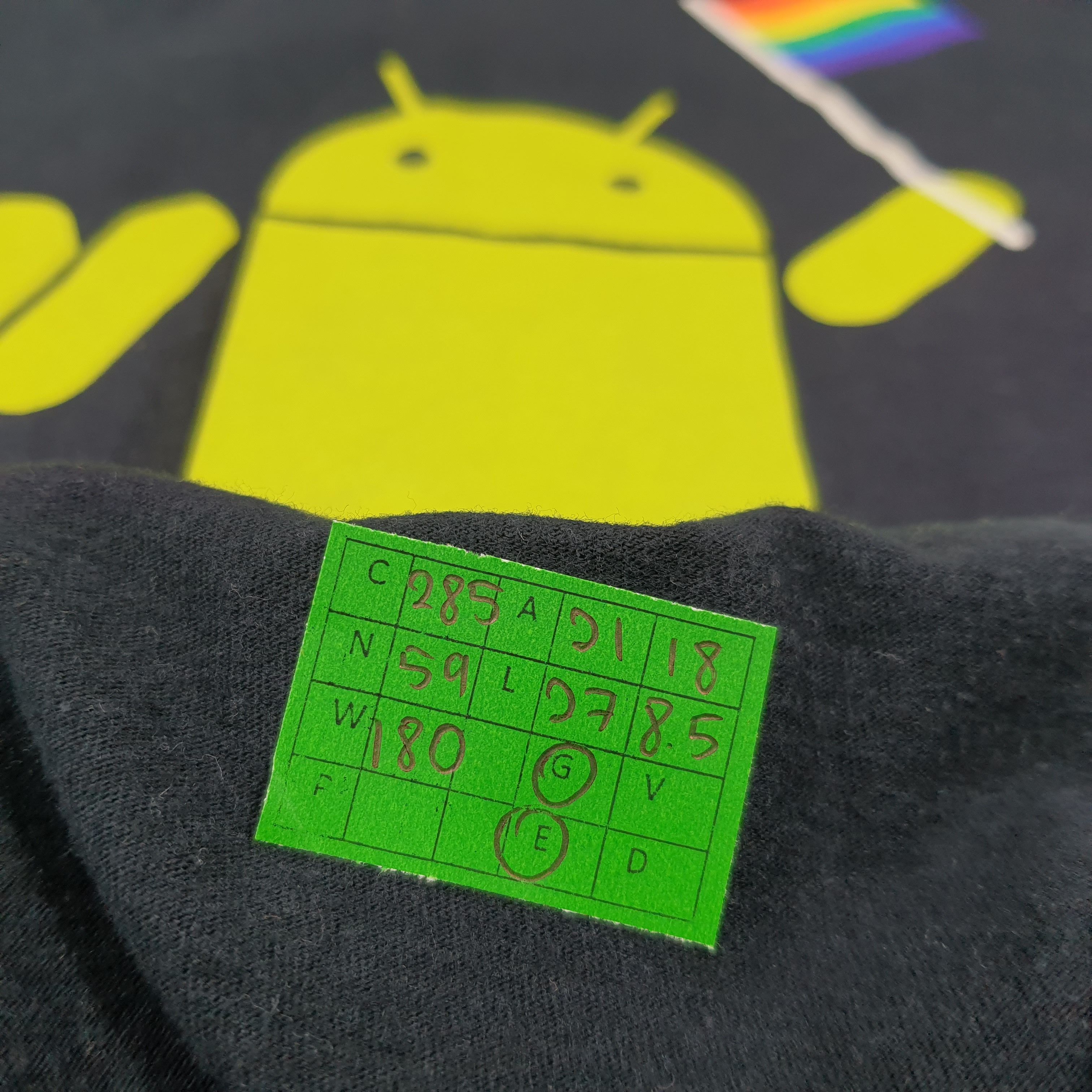 Vintage Vintage Google Android LGBTQ Promo Tshirt C285N59 Size US L / EU 52-54 / 3 - 8 Thumbnail