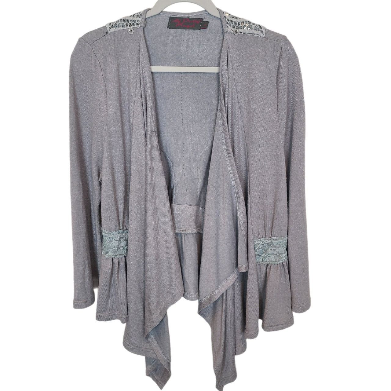 Pretty Green Vintage My Pretty Angel Y2K Floral Crochet Lace Fairy Grunge Size L / US 10 / IT 46 - 1 Thumbnail