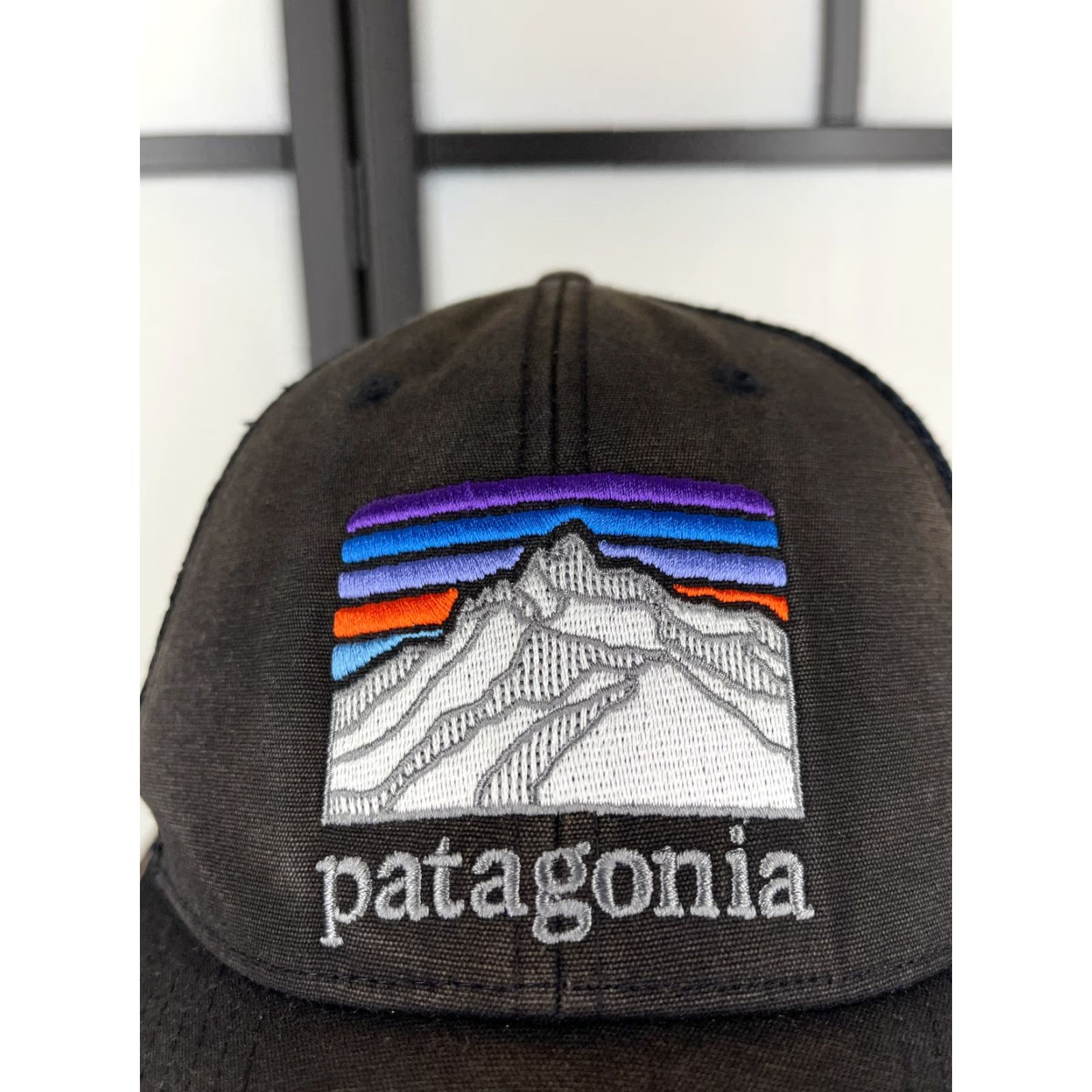 Patagonia Patagonia Hat Cap Snap Back Adult One Size Black Fitz Roy Embroider Trucker Duck Size ONE SIZE - 2 Thumbnail