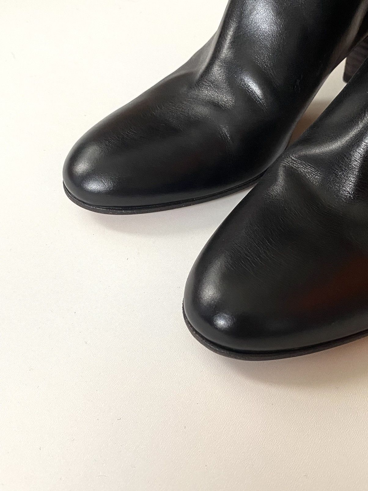 Maison Margiela 🔥Archive Vintage Maison Margiela Black Leather Ankle Boots Size US 11 / IT 41 - 7 Thumbnail