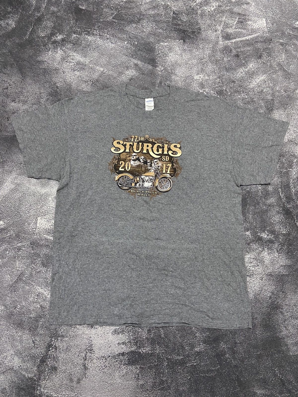 Harley Davidson Sturgis MotorCycle 2017 Anniversary 77TH T-Shirt Size US XL / EU 56 / 4 - 3 Thumbnail