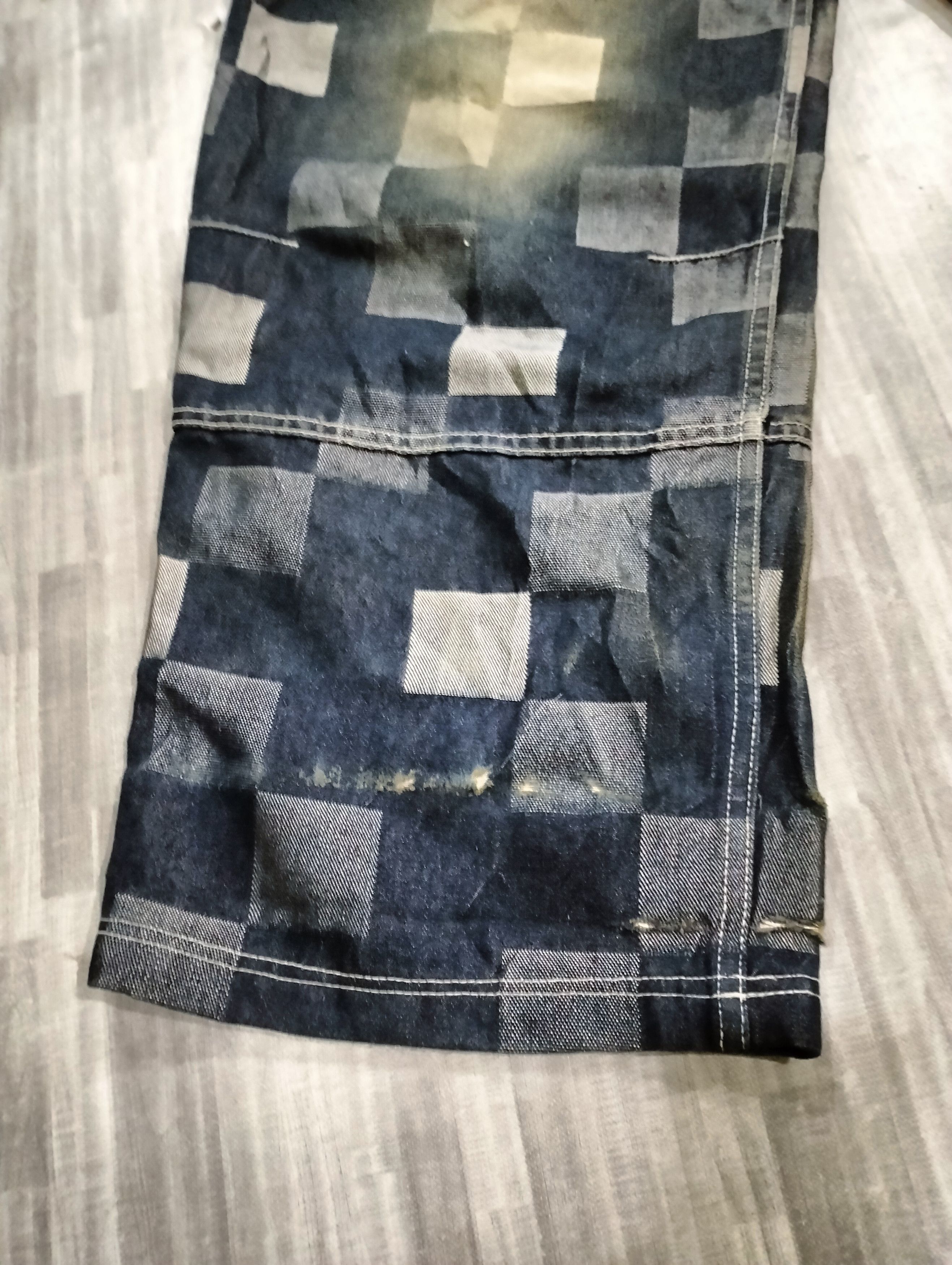 Pepe Jeans Pepe Jeans Baggy Pants Patchwork Design Distressed Pants Size US 35 - 10 Thumbnail