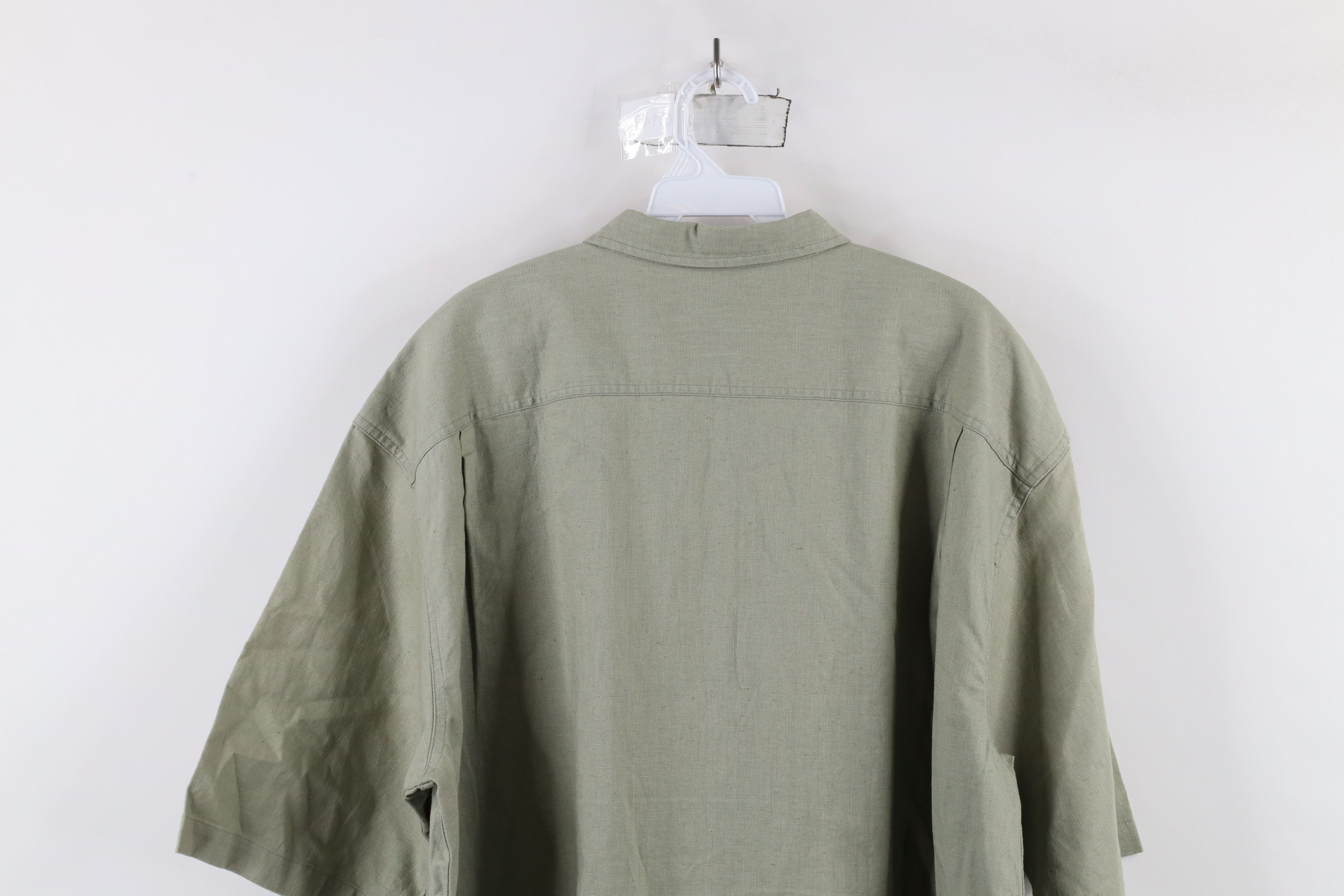 Vintage Vintage 90s Streetwear Blend Short Sleeve Button Shirt Green Size US XL / EU 56 / 4 - 9 Thumbnail