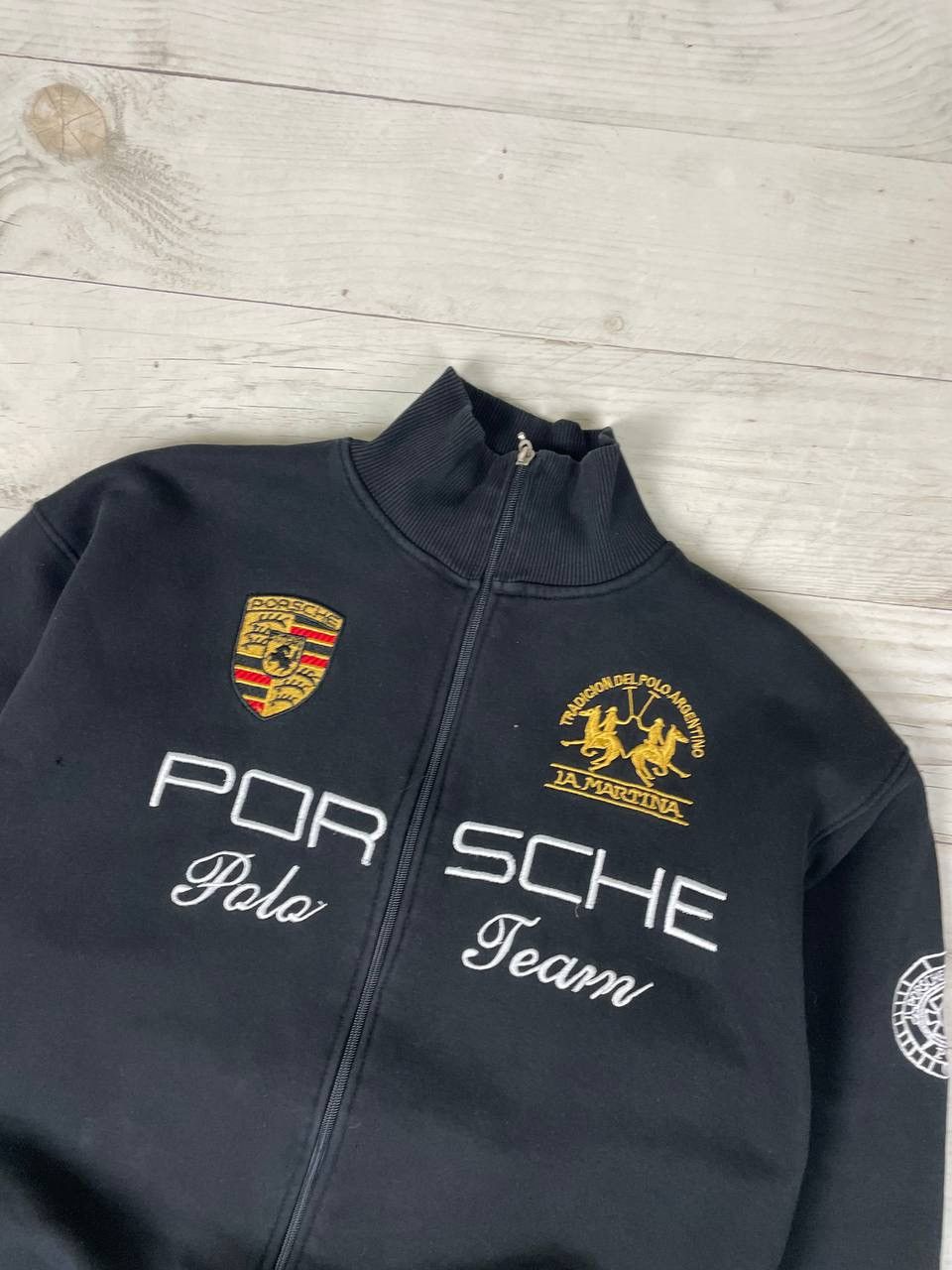 La Martina × Porsche Design Vintage La Martina Porsche Polo Team Racing Jacket 90s Size US XL / EU 56 / 4 - 2 Thumbnail