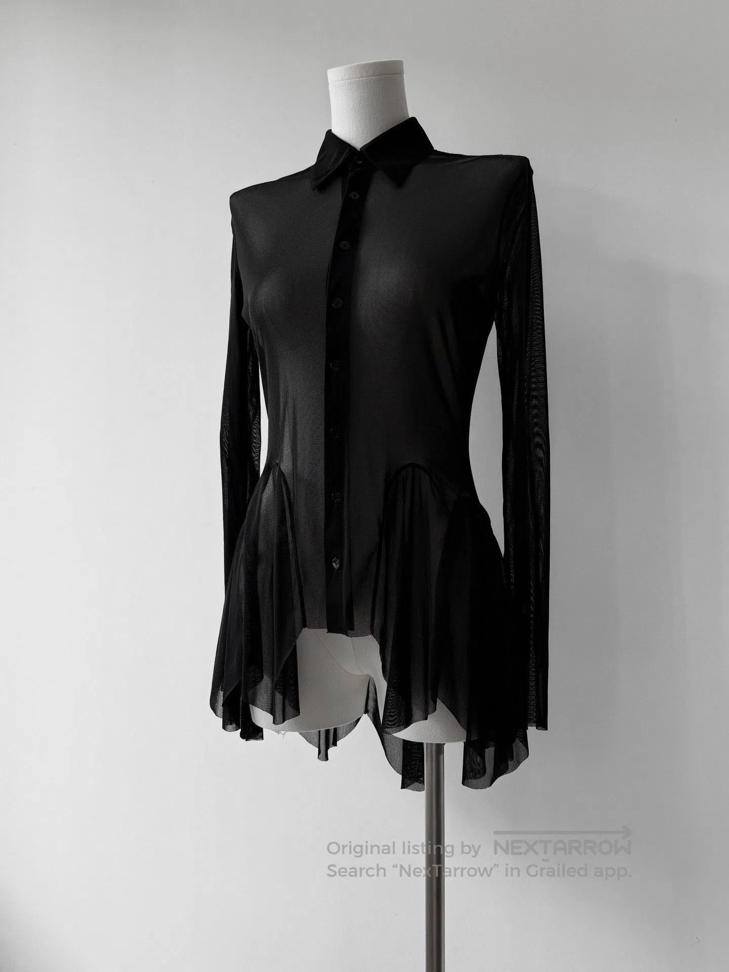 Jean Paul Gaultier Jean Paul Gaultier Tulle Ballet Blouse. Size S / US 4 / IT 40 - 4 Thumbnail