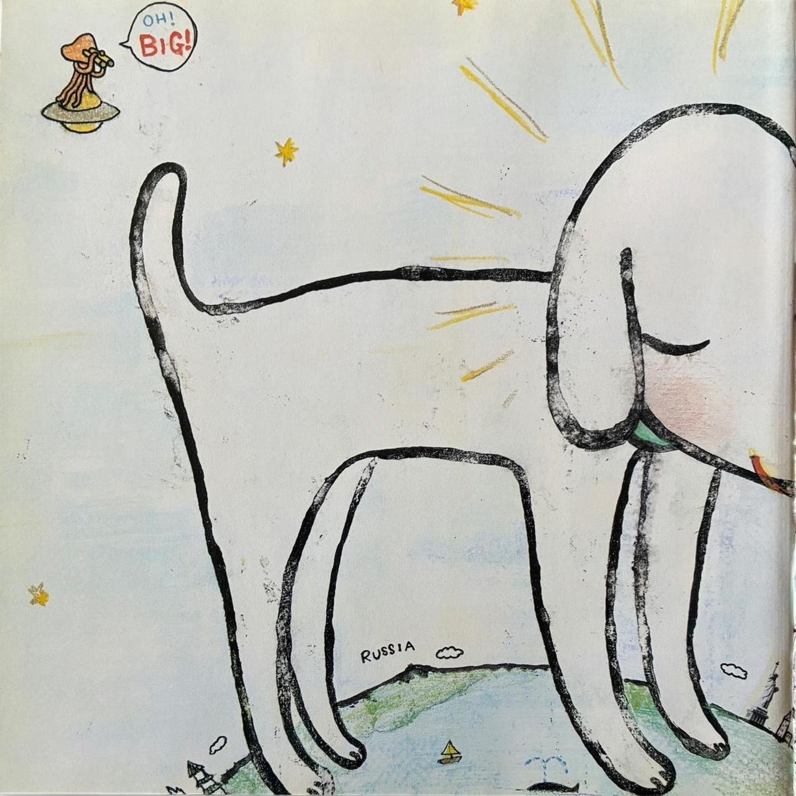 Japanese Brand × Vintage Nara Yoshimoto Nara art prints 9x9 Japanese artist/artwork Size ONE SIZE - 2 Thumbnail