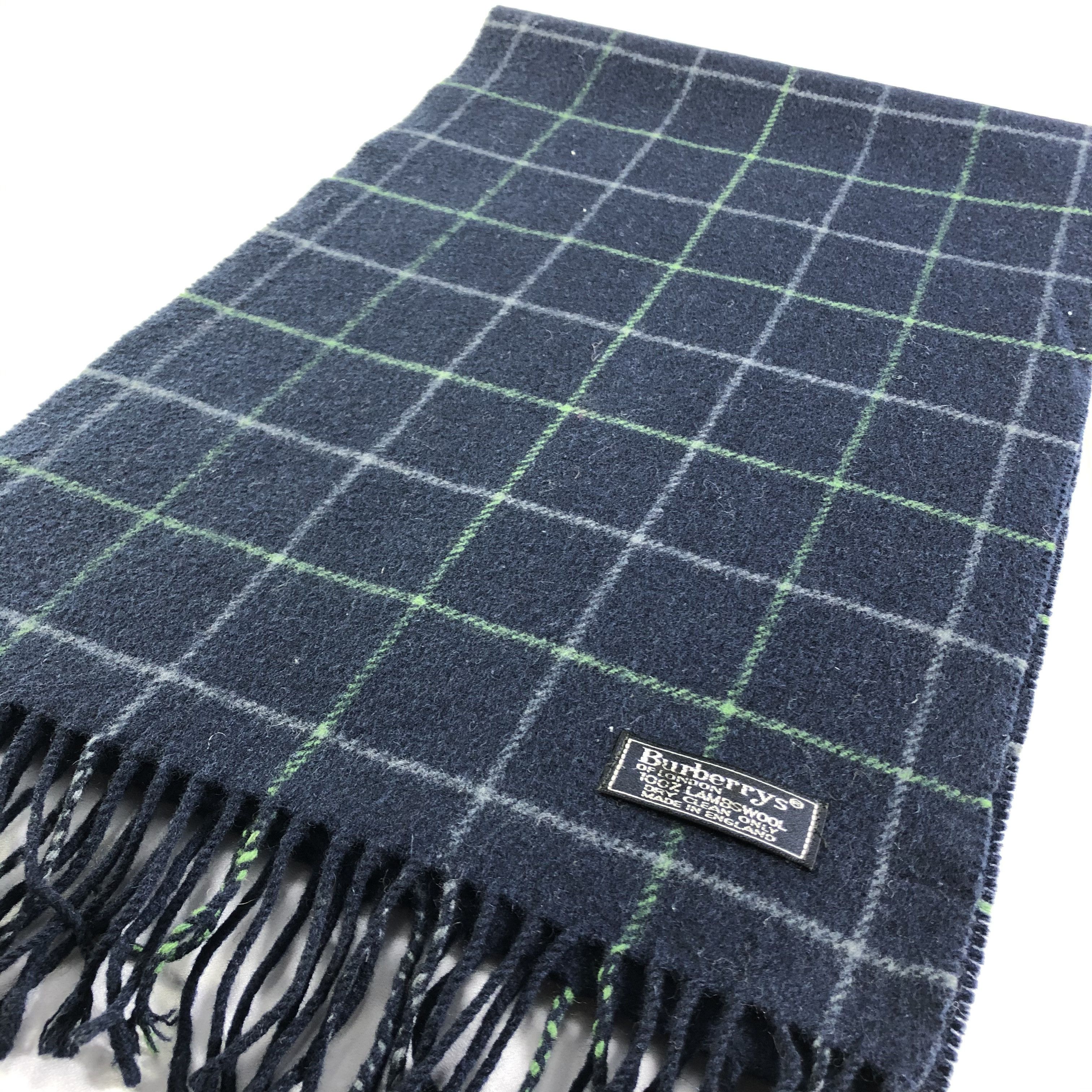 Burberry Burberrys Wool Scarf Muffler Neckwear V2423 Size ONE SIZE - 2 Thumbnail