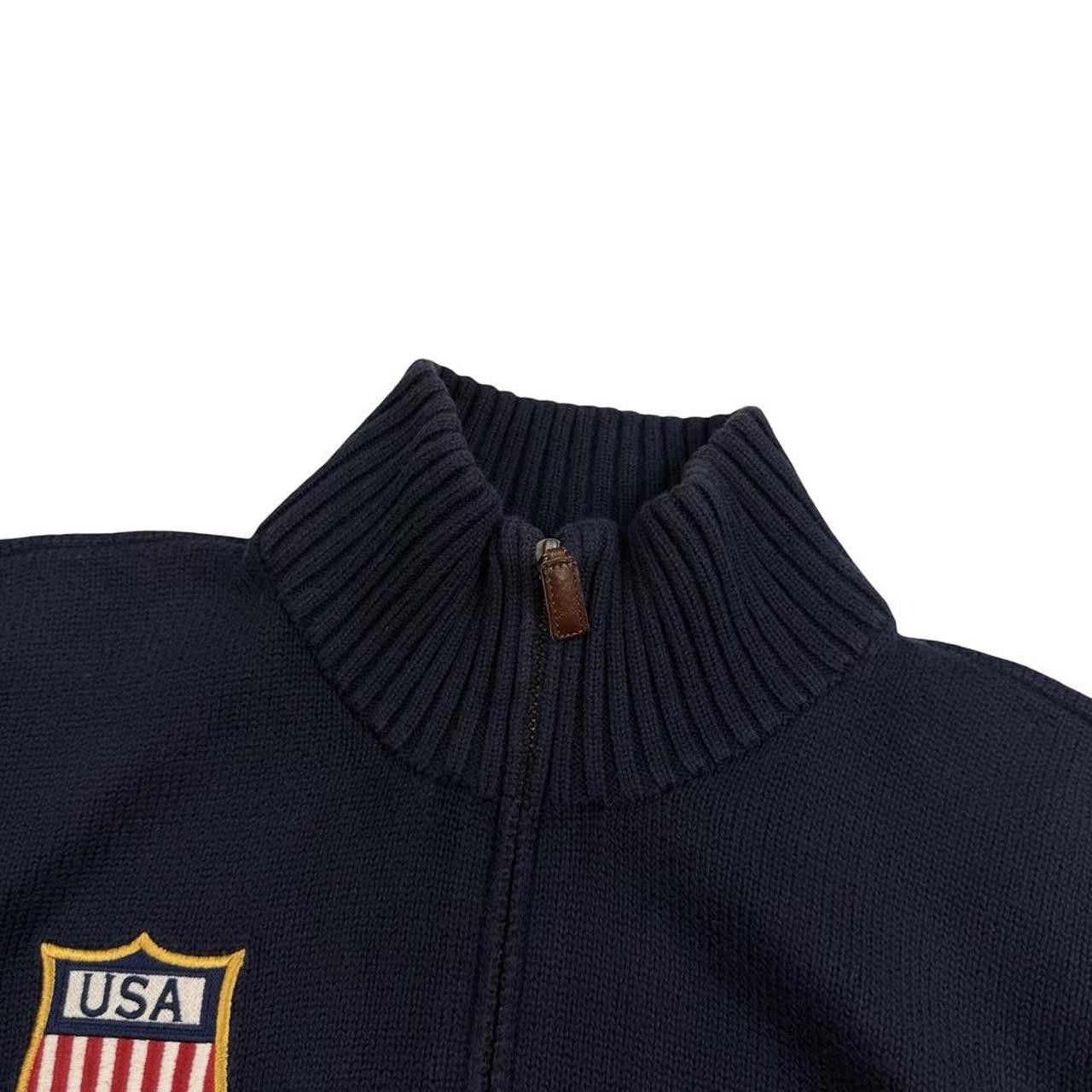 Polo Ralph Lauren Polo By Ralph Lauren USA Knit Zip Up Track Jacket - Large Size US L / EU 52-54 / 3 - 6 Thumbnail